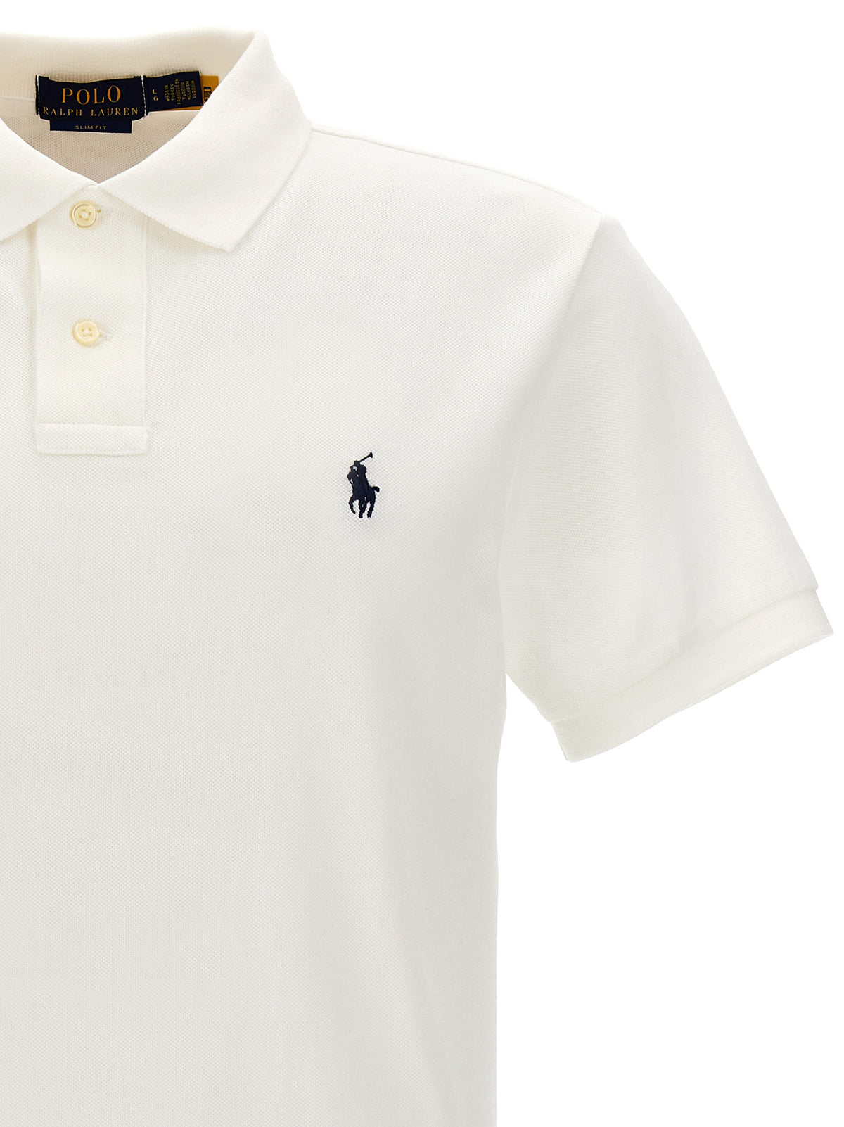 Polo Ralph Lauren White Cotton Polo Men's Shirt