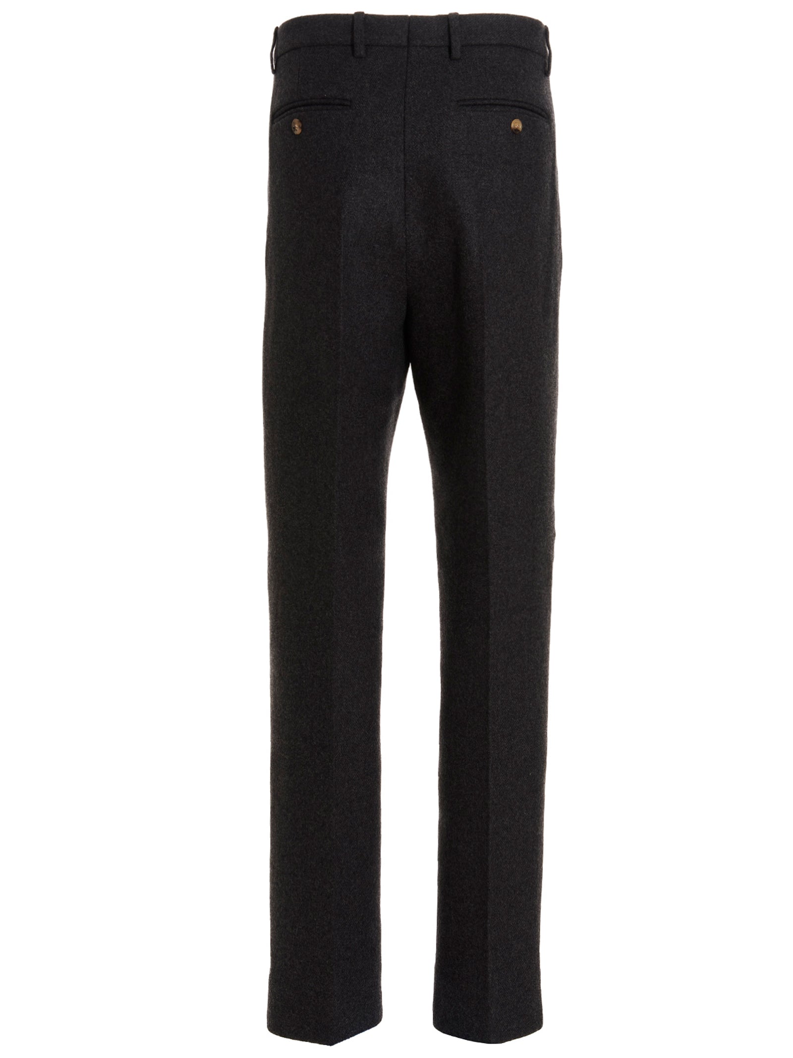 Gucci Gray Wool Dress Men's Pants