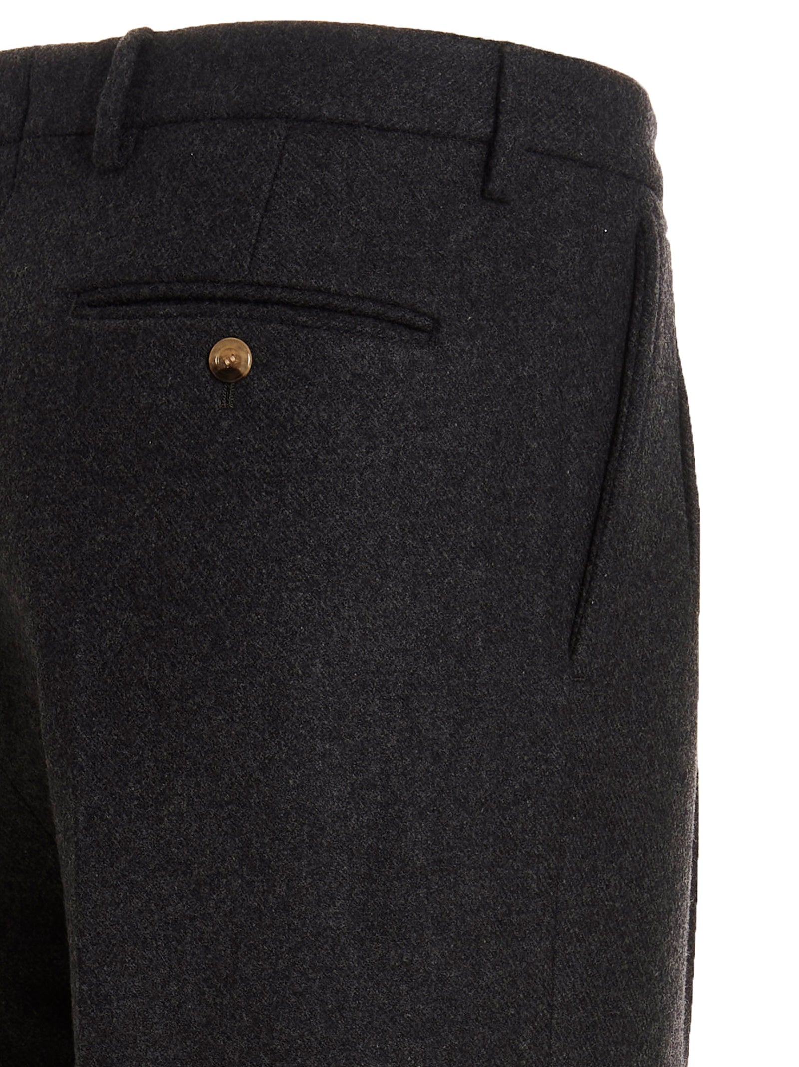 Gucci Gray Wool Dress Men's Pants