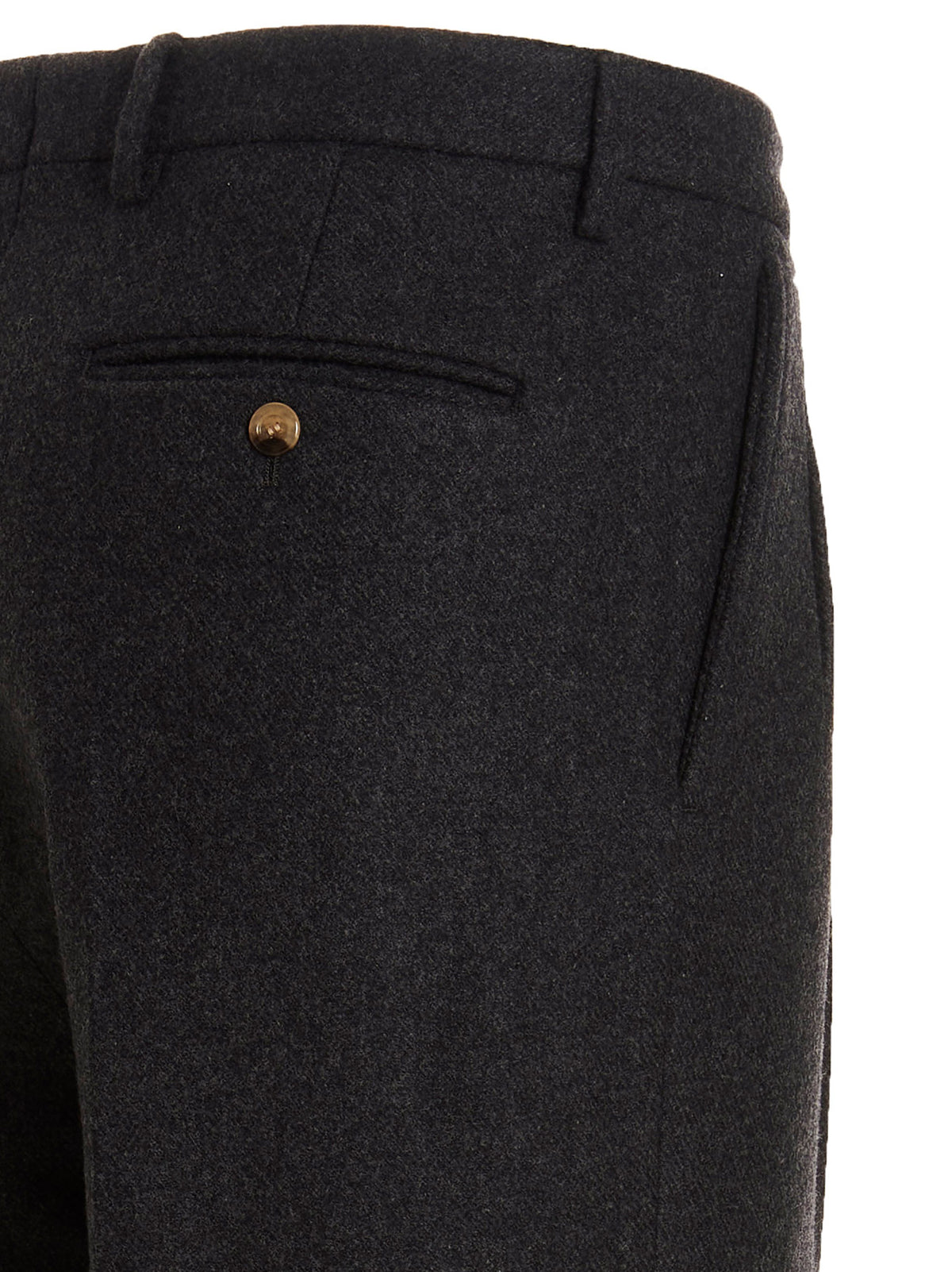 Gucci Gray Wool Dress Men's Pants