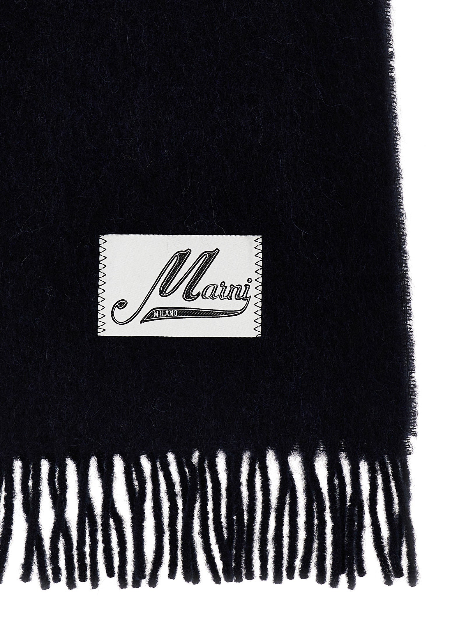 Marni Blue Wool Men's Scarf