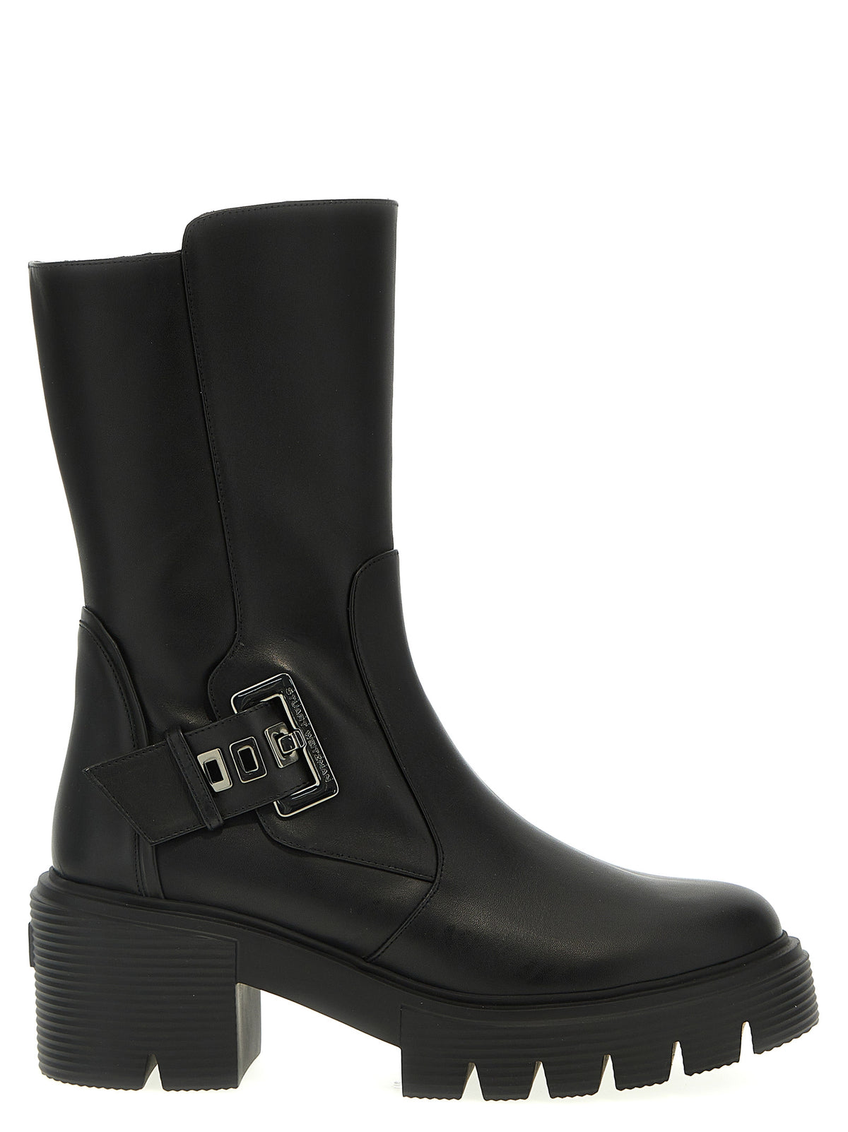 Stuart Weitzman Black Calfskin Ankle Women's Boots