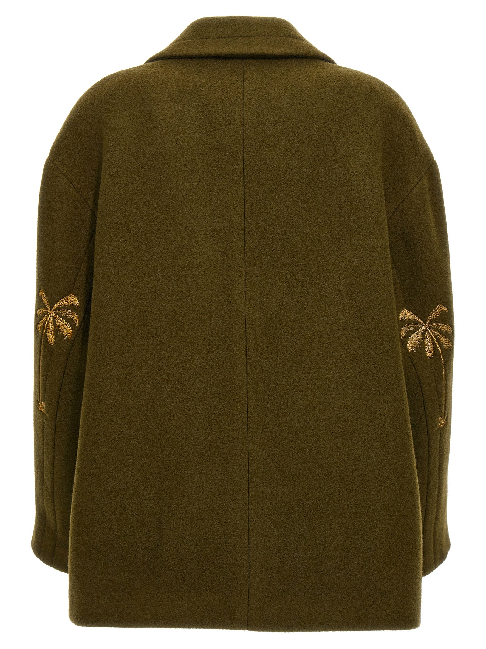 Palm Angels Bicolor Virgin Wool Women's Coat