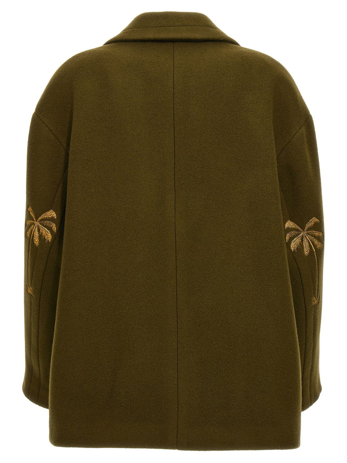 Palm Angels Bicolor Virgin Wool Women's Coat