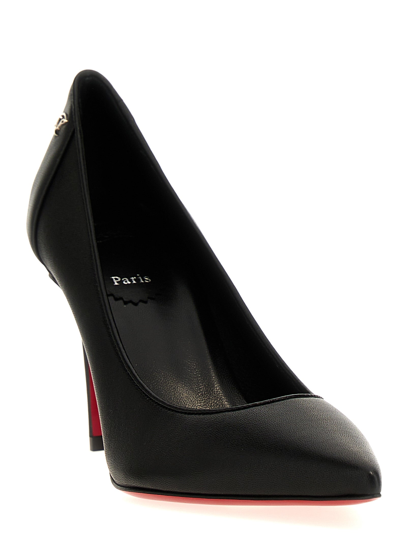 Christian Louboutin Black Napa Leather / Calf Bos Taurus High Heel Women's Pumps