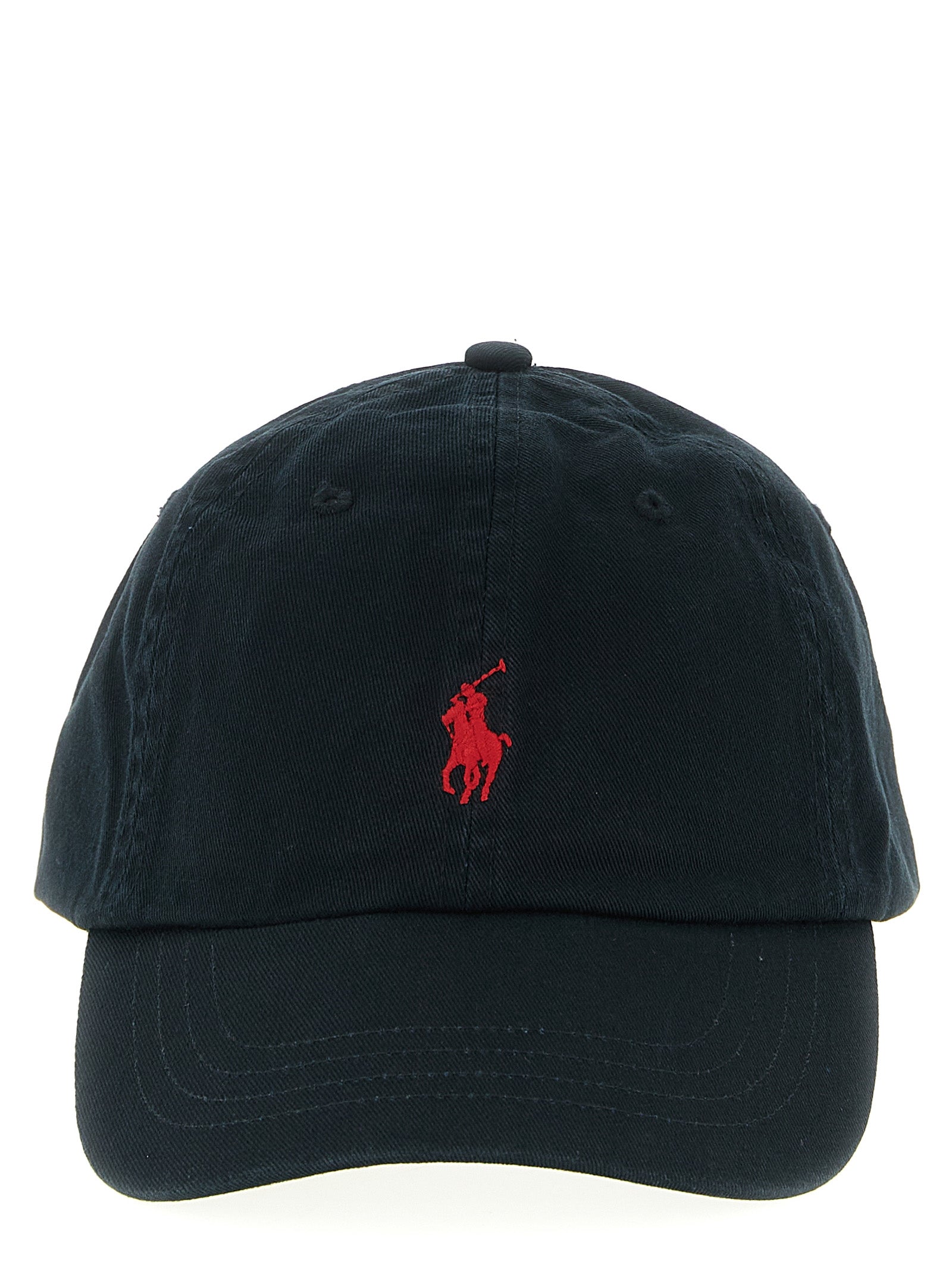 Polo Ralph Lauren Black Cotton Cap (Baseball Men's Hat)