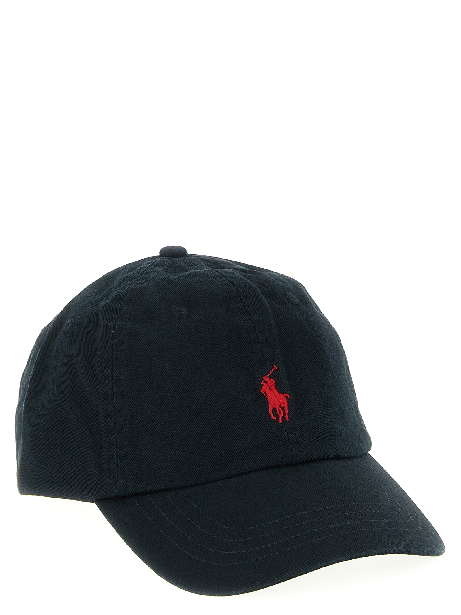 Polo Ralph Lauren Black Cotton Cap (Baseball Men's Hat)