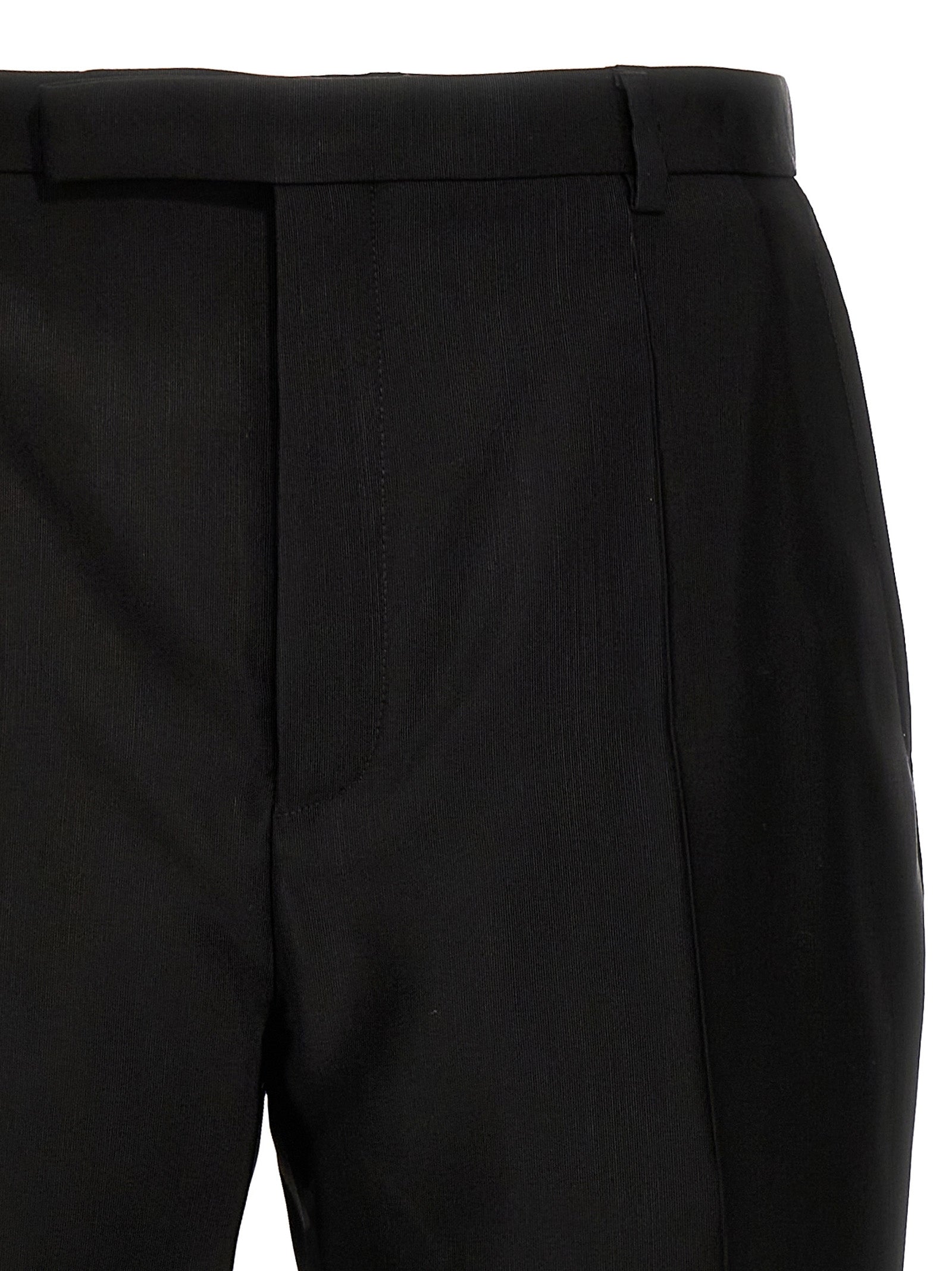 Saint Laurent Black Acetate Dress Men's Pants