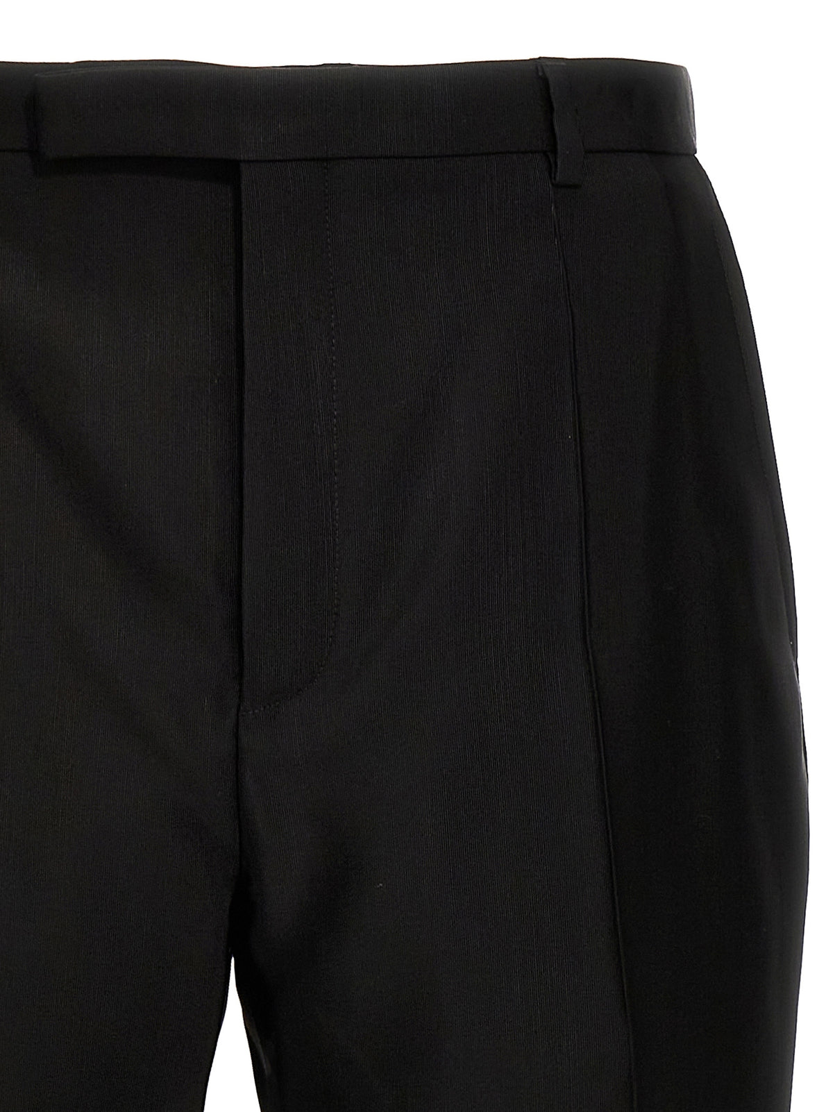 Saint Laurent Black Acetate Dress Men's Pants
