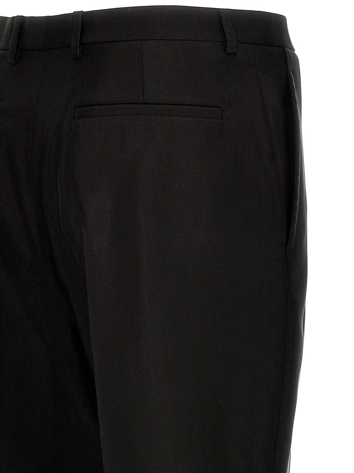 Saint Laurent Black Acetate Dress Men's Pants