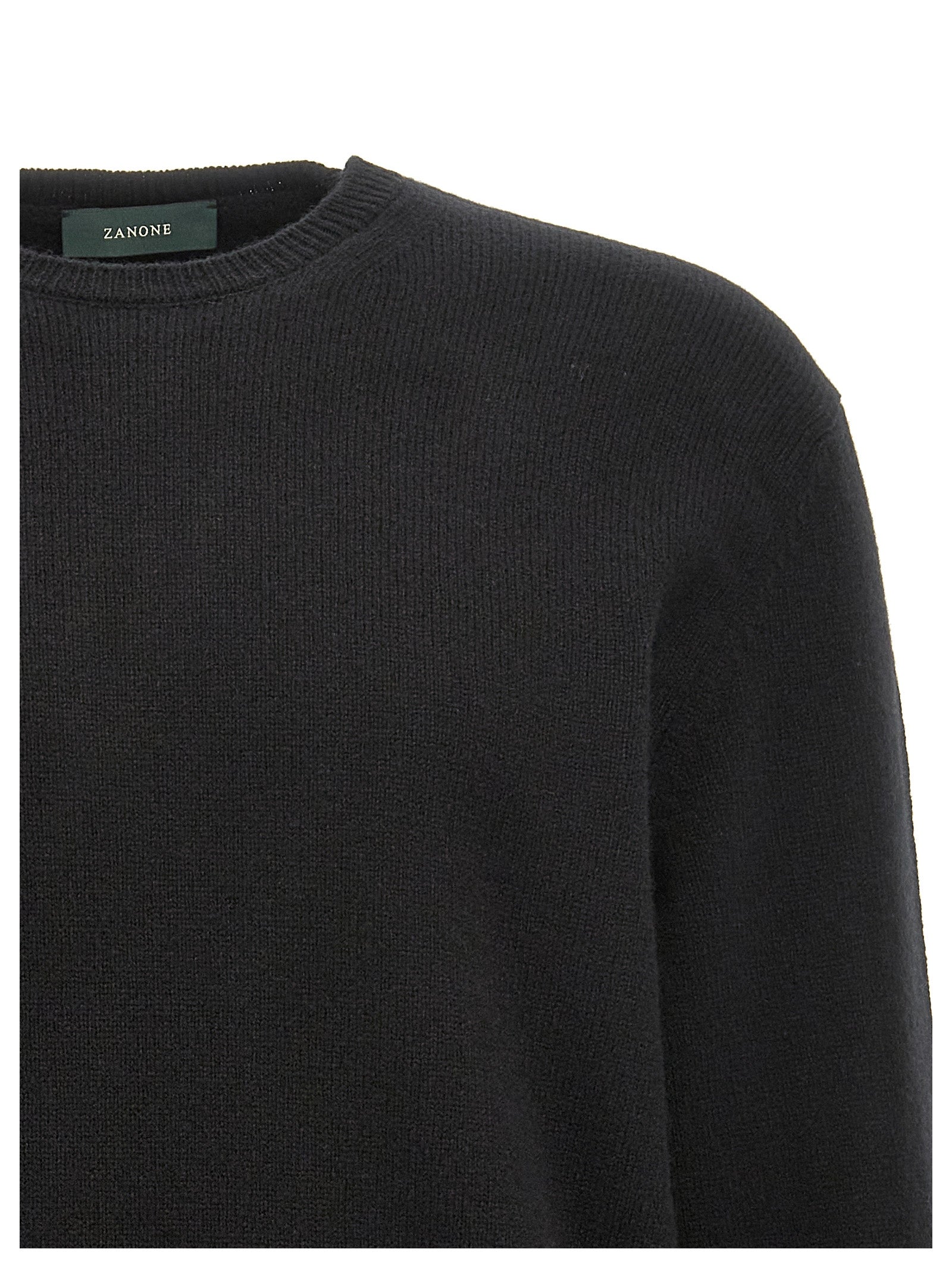 ZANONE Black Virgin Wool Men's Cardigan