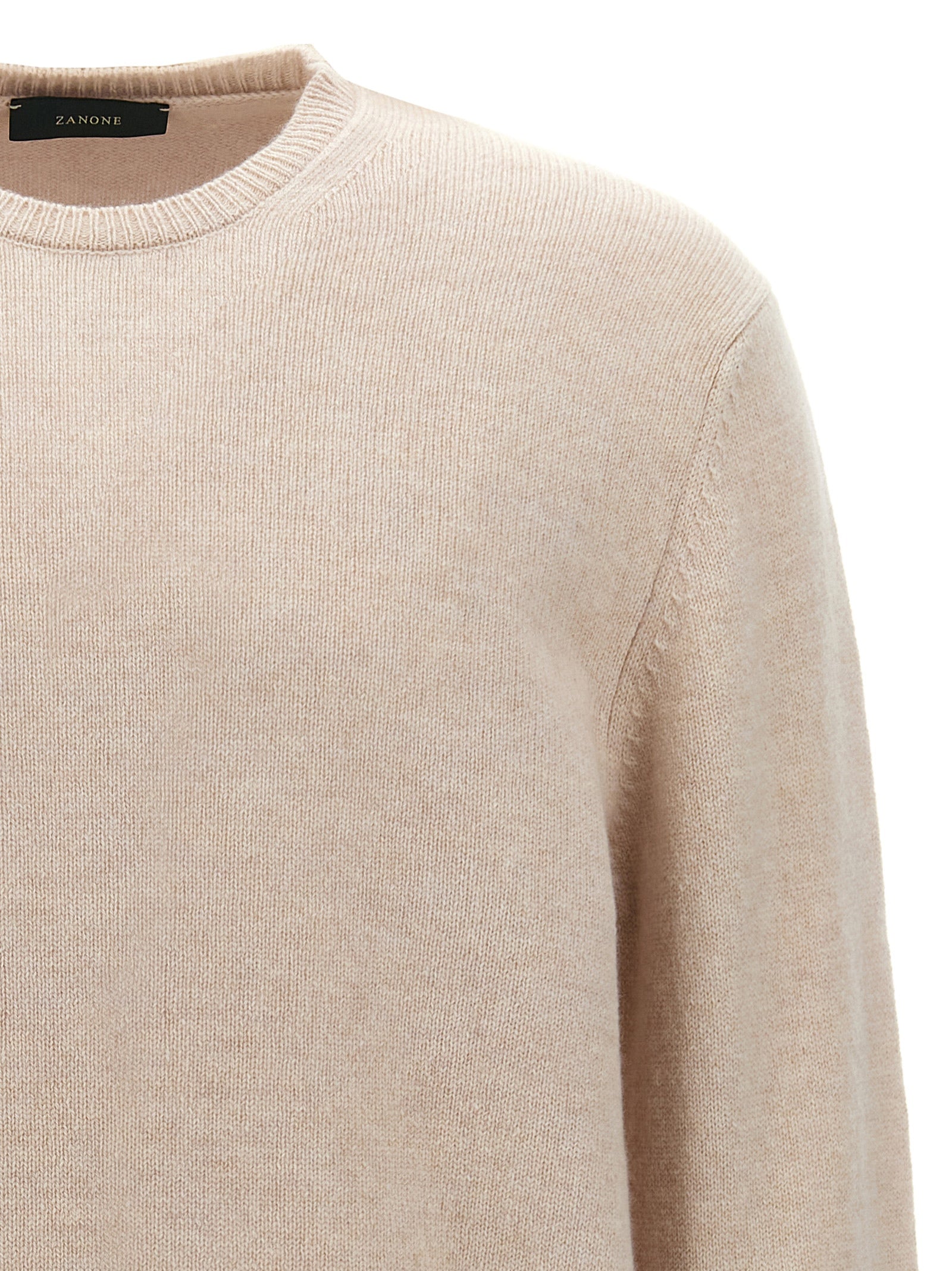 ZANONE Beige Virgin Wool Men's Cardigan
