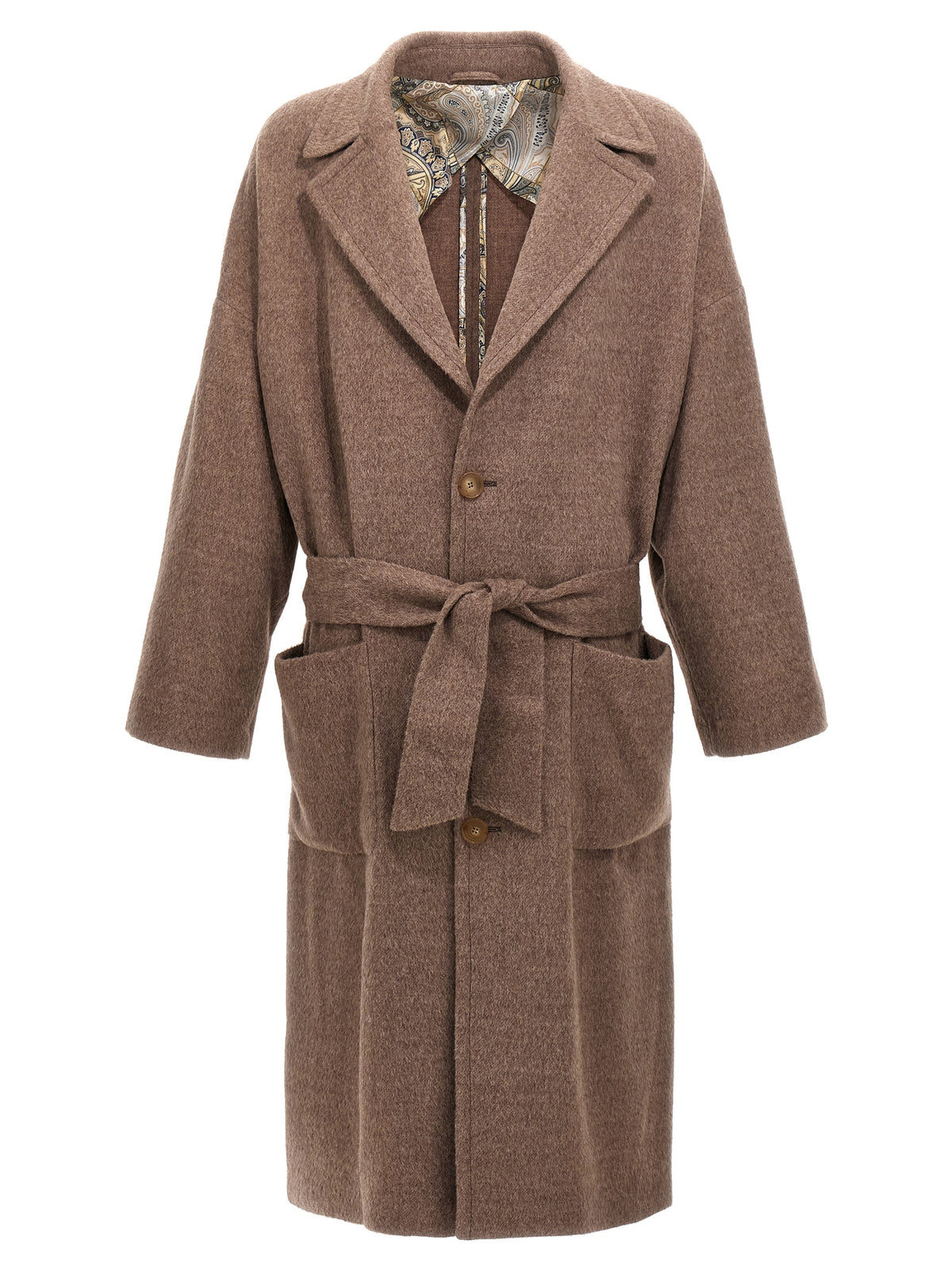Etro Beige Wool Men's Coat