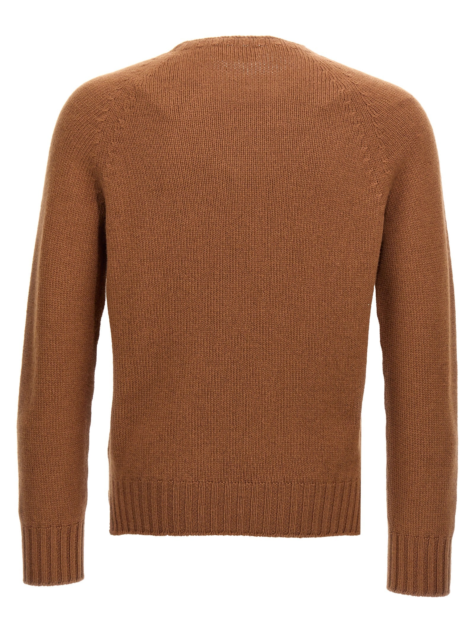 MA'RY'YA Brown Wool Men's Cardigan