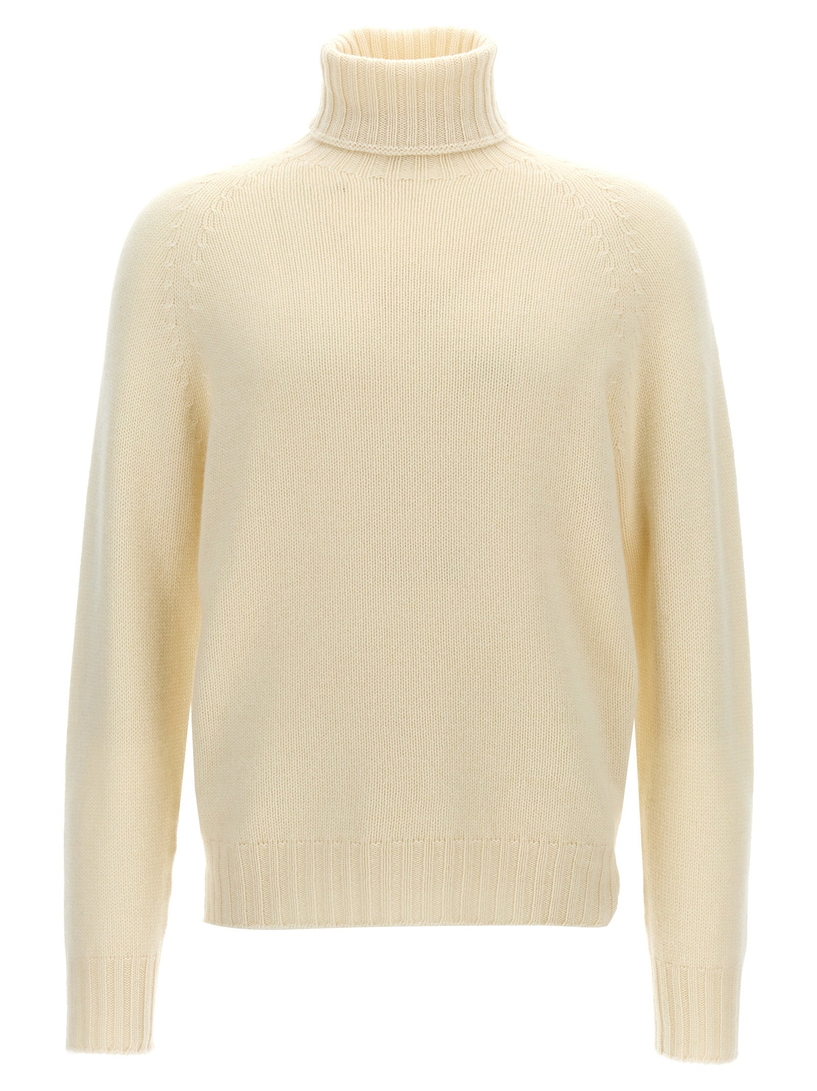 MA'RY'YA White Wool Men's Cardigan