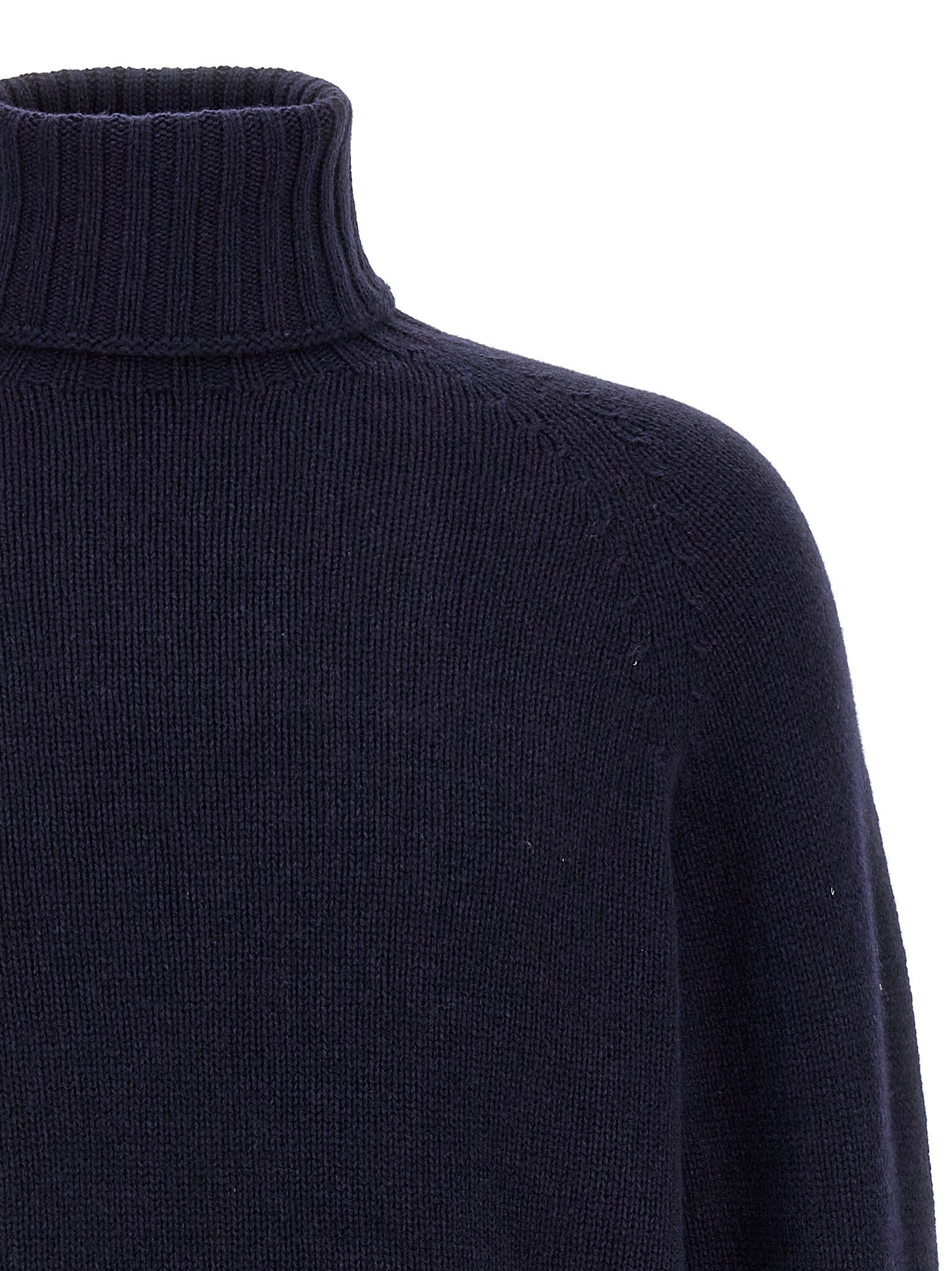 MA'RY'YA Blue Wool Men's Cardigan