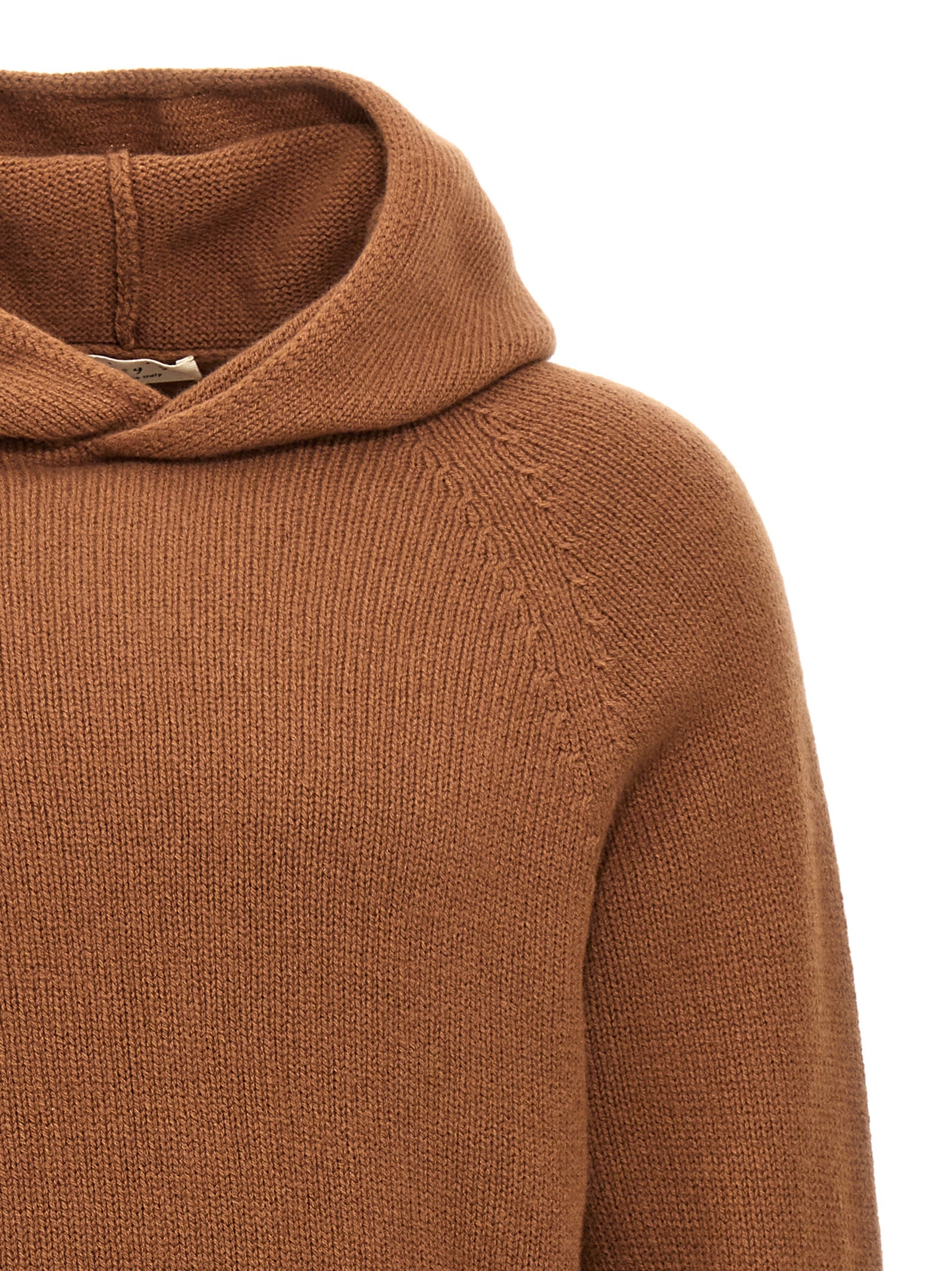 MA'RY'YA Brown Wool Men's Cardigan