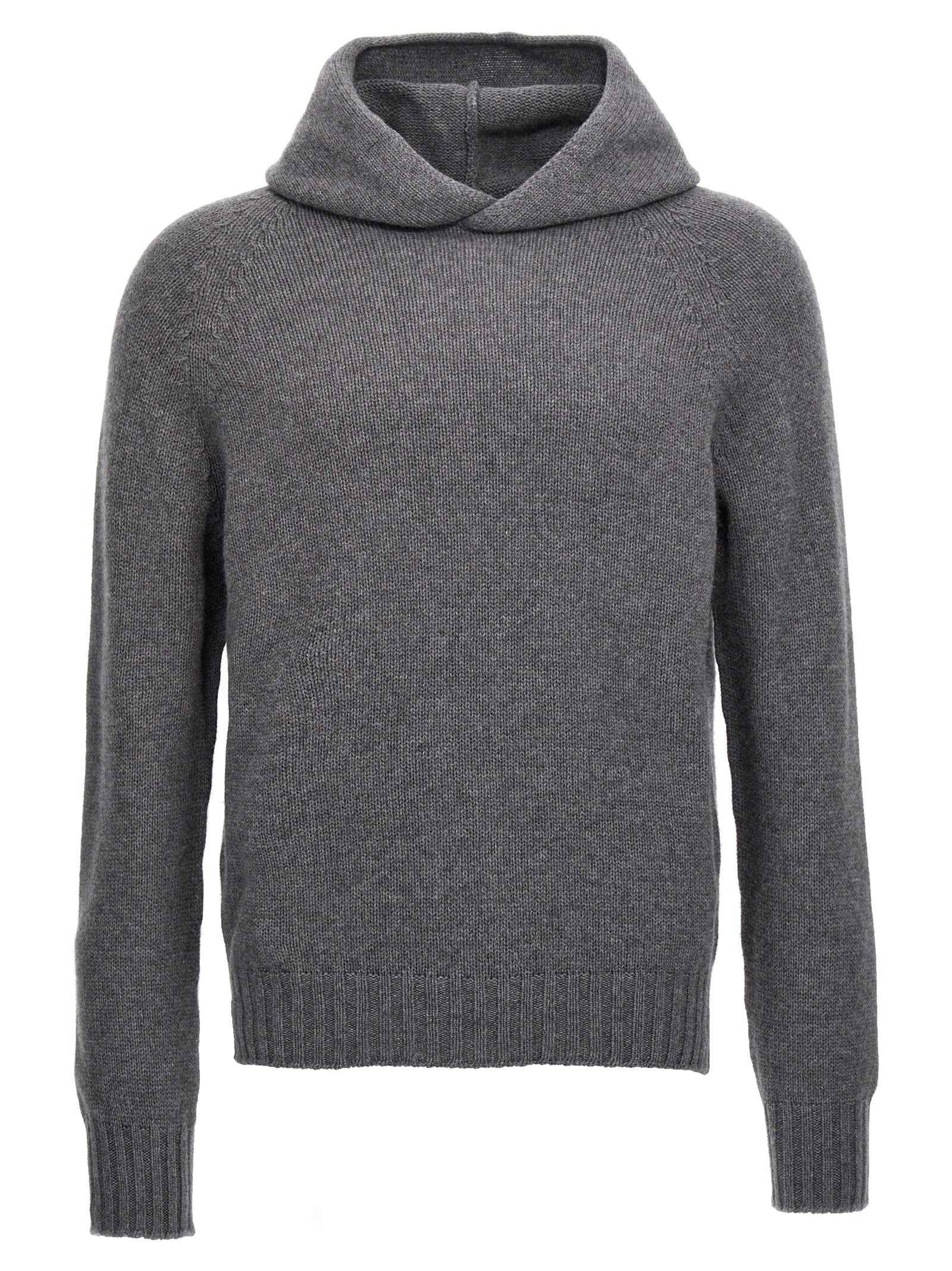 MA'RY'YA Gray Wool Men's Cardigan