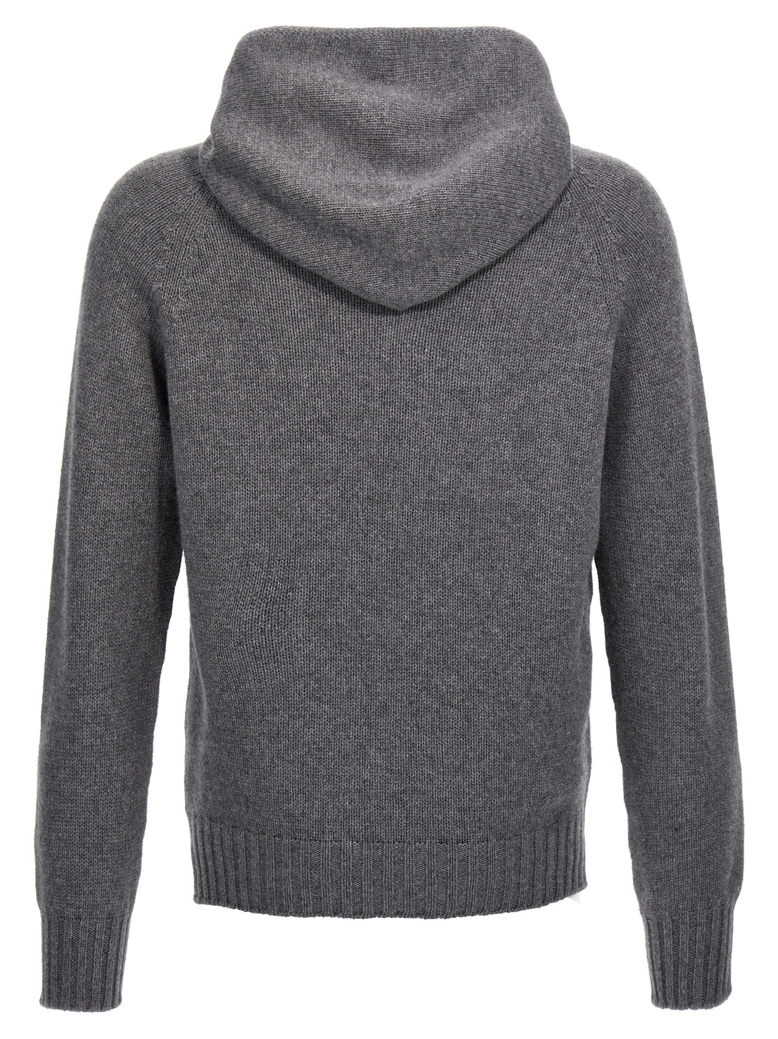 MA'RY'YA Gray Wool Men's Cardigan