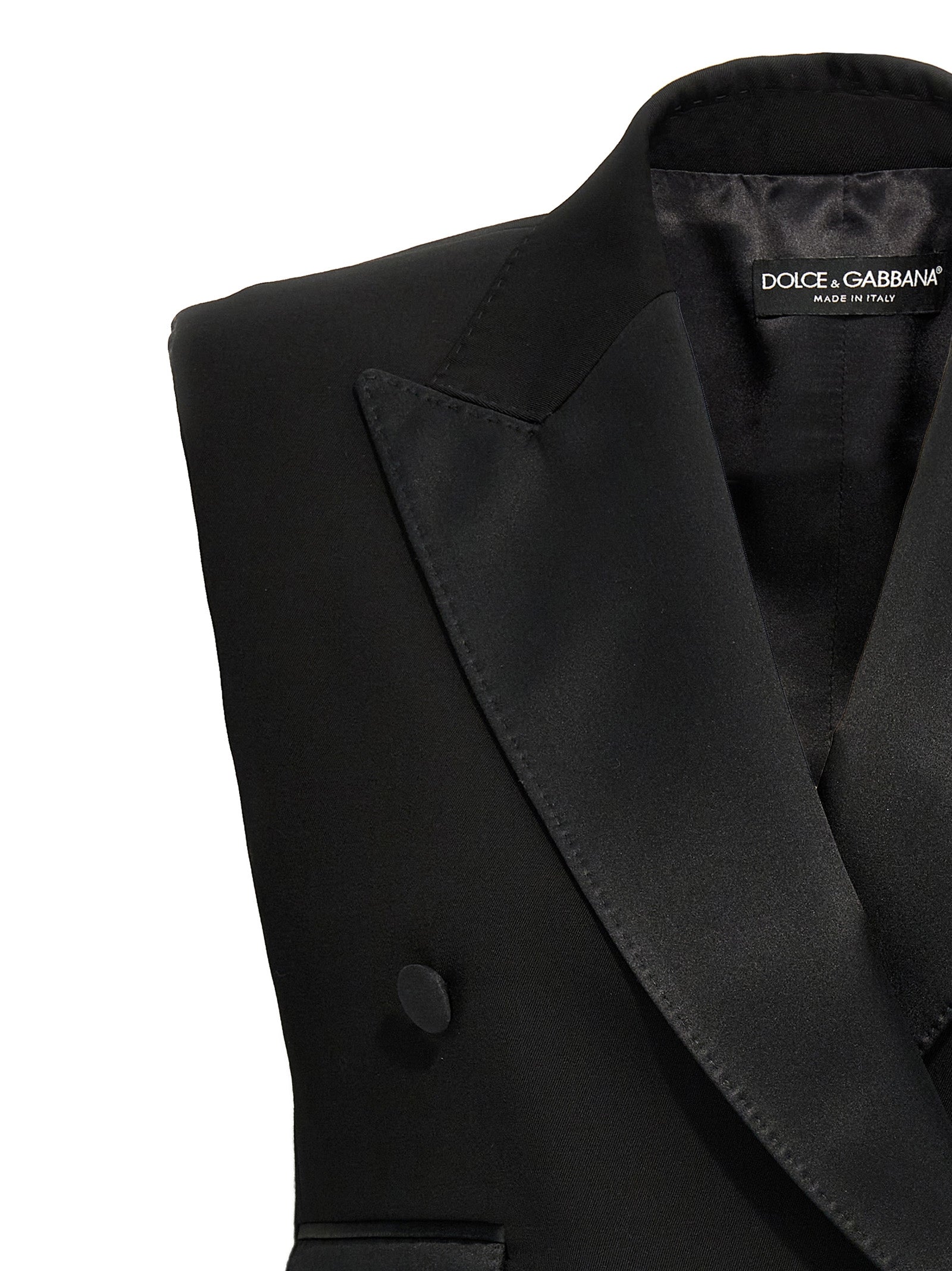 Dolce & Gabbana Black Silk Sleeveless Women's Jacket