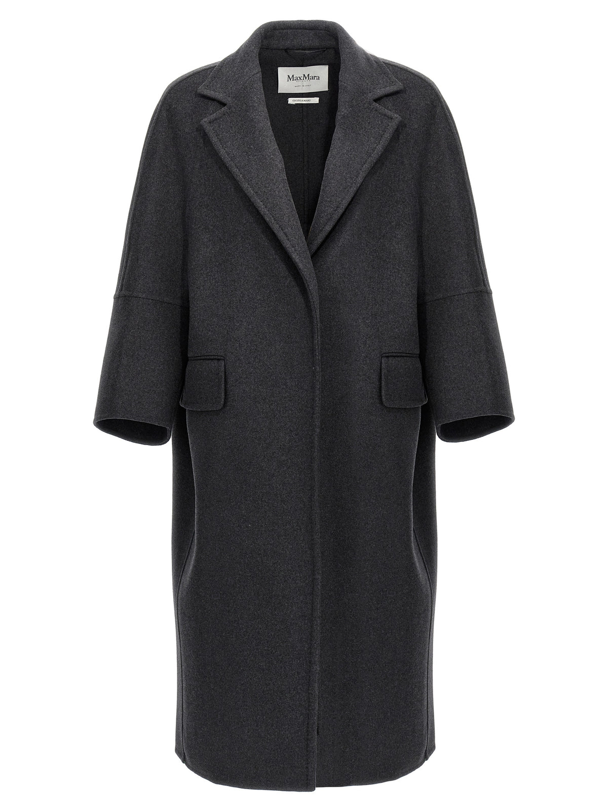 Max Mara Gray Virgin Wool Women's Coat