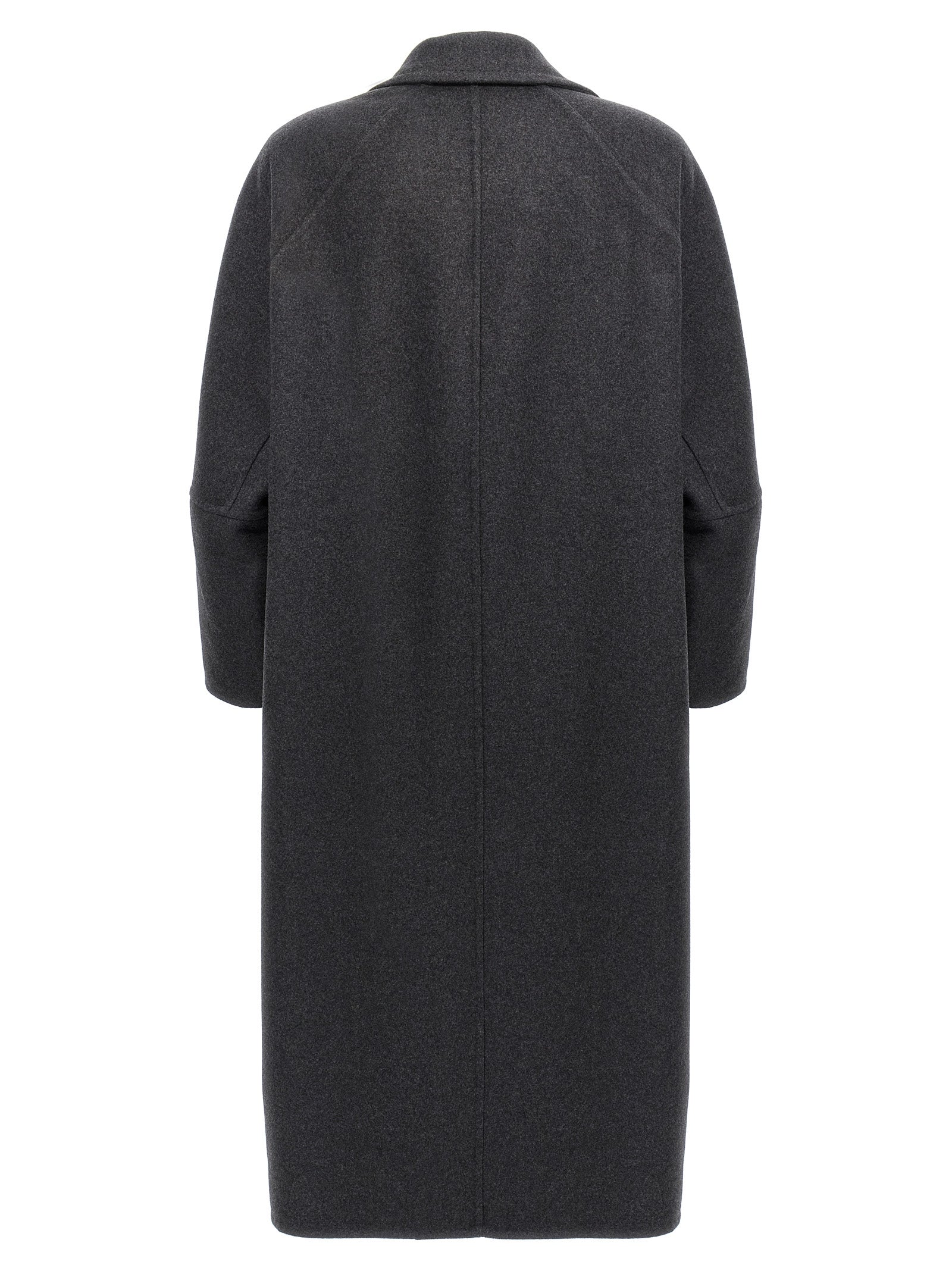 Max Mara Gray Virgin Wool Women's Coat