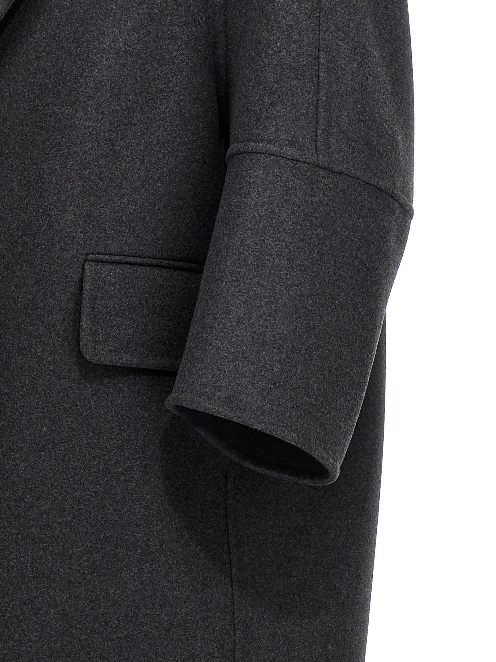 Max Mara Gray Virgin Wool Women's Coat