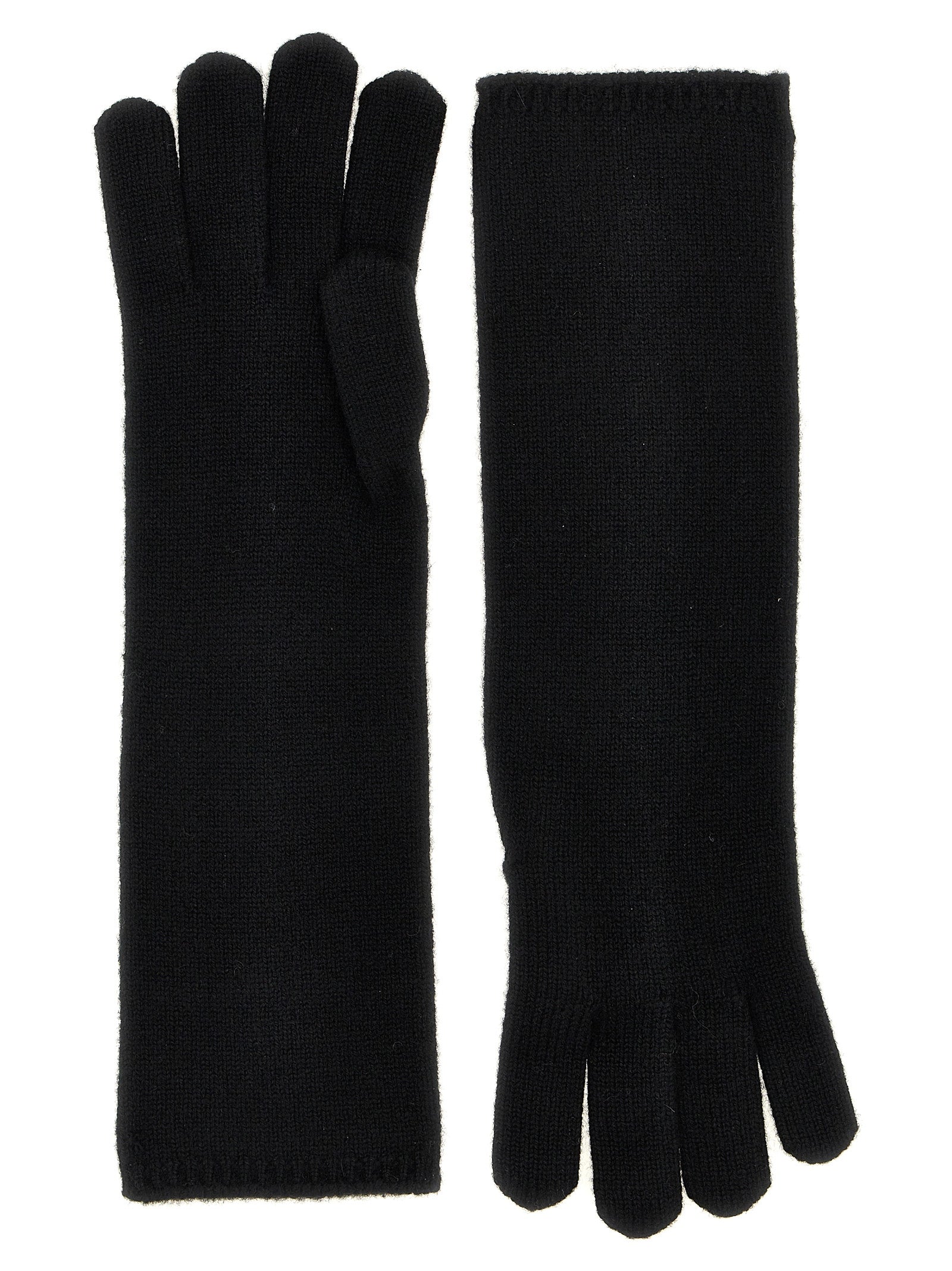 Max Mara Black Cashmere Women's Gloves