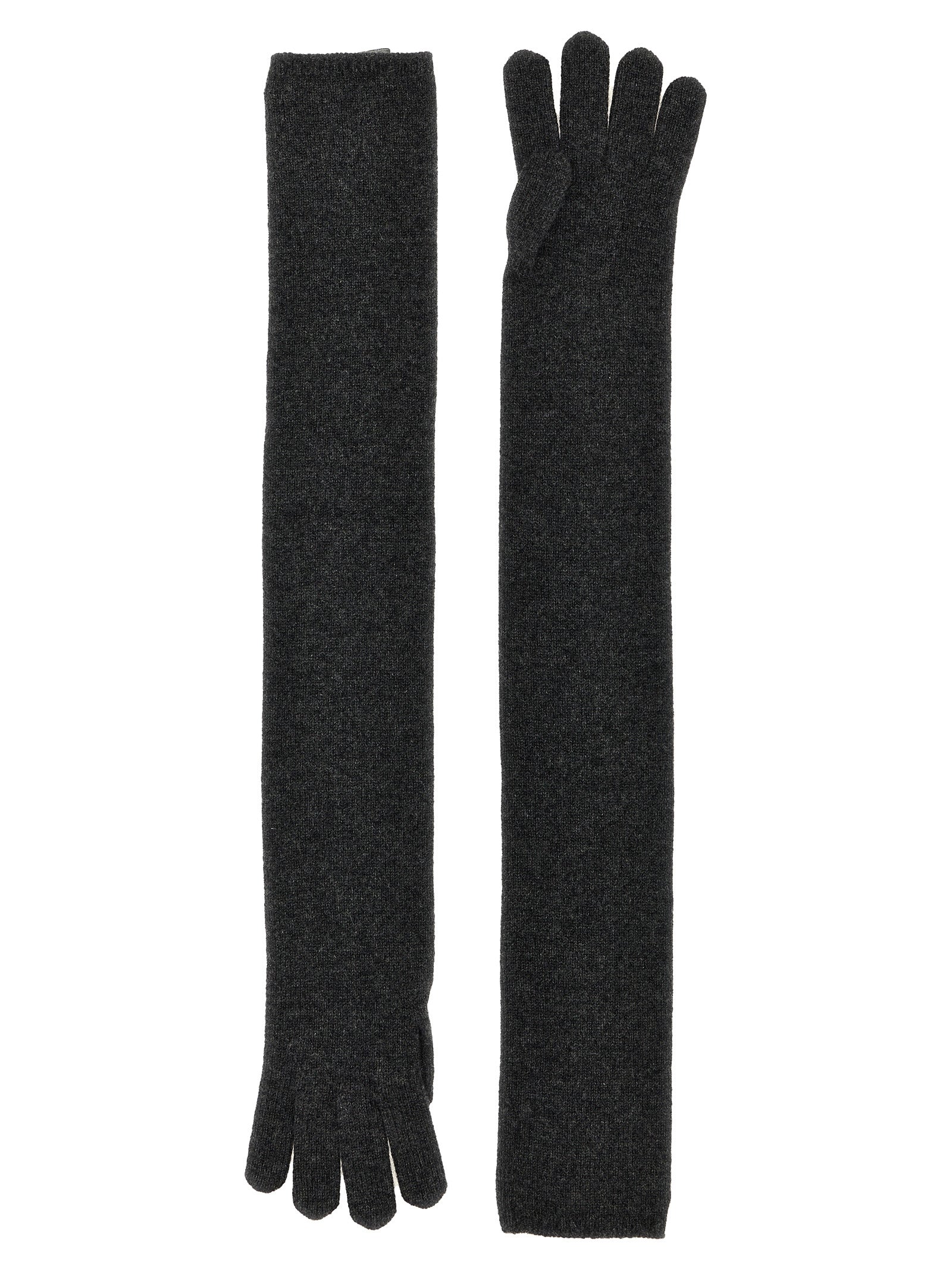 Max Mara Gray Cashmere Women's Gloves