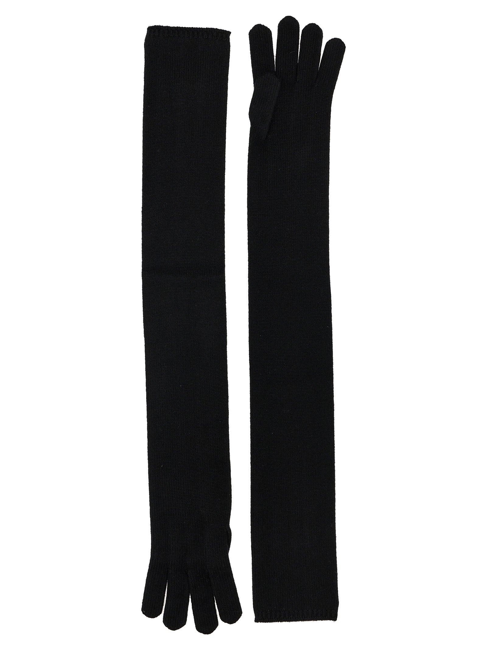 Max Mara Black Cashmere Women's Gloves
