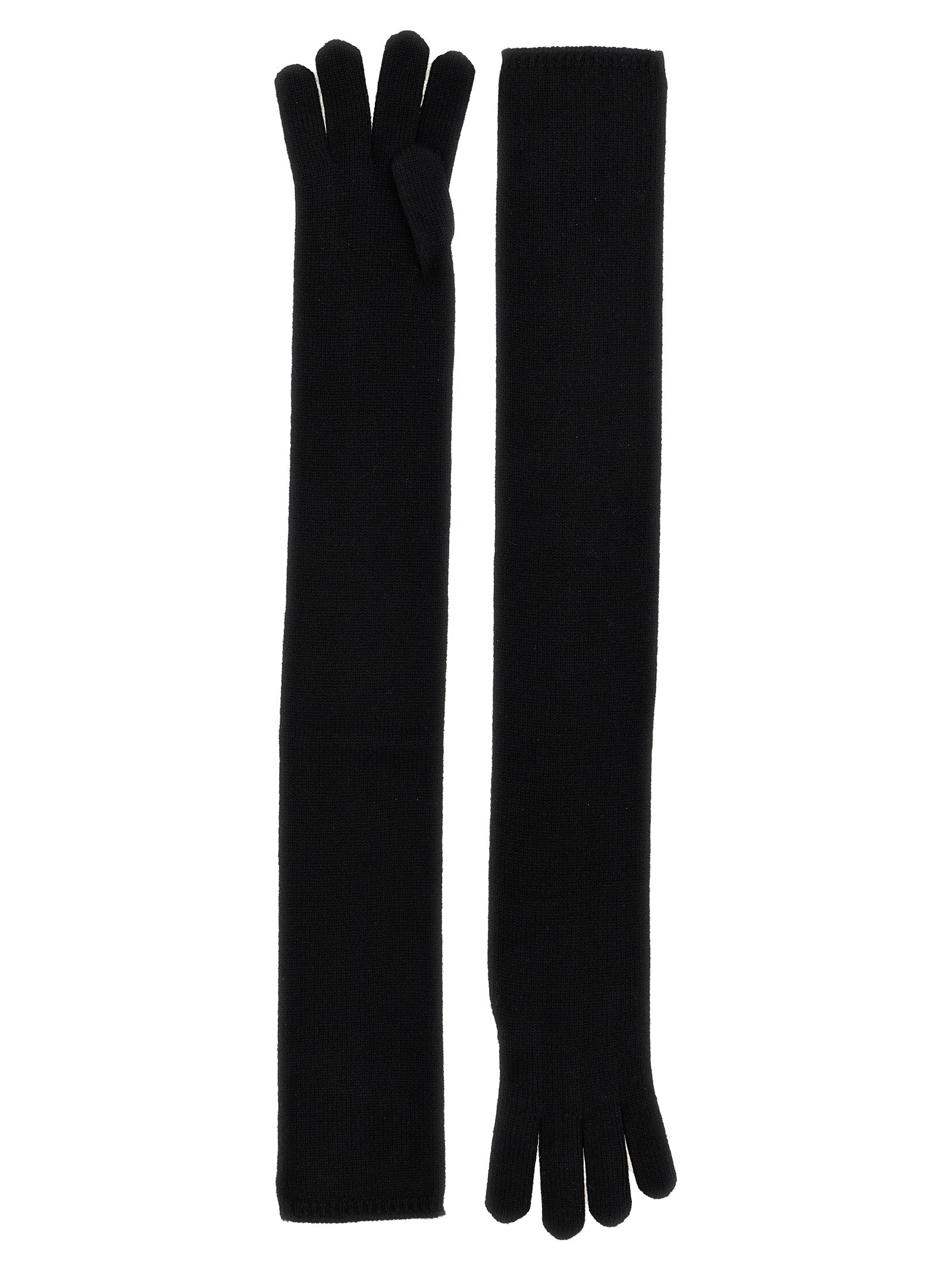 Max Mara Black Cashmere Women's Gloves