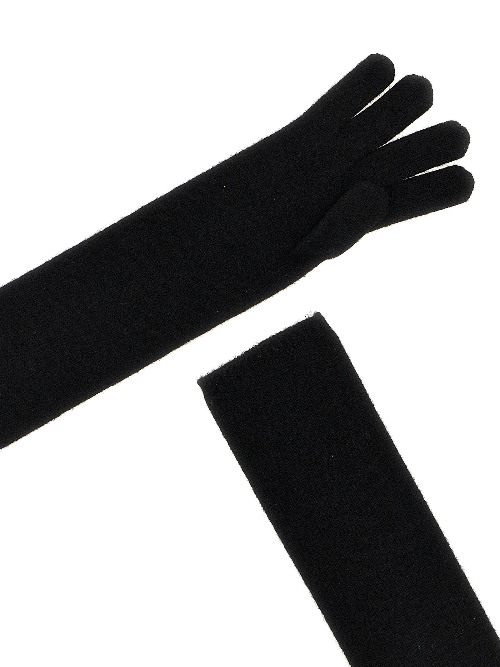 Max Mara Black Cashmere Women's Gloves