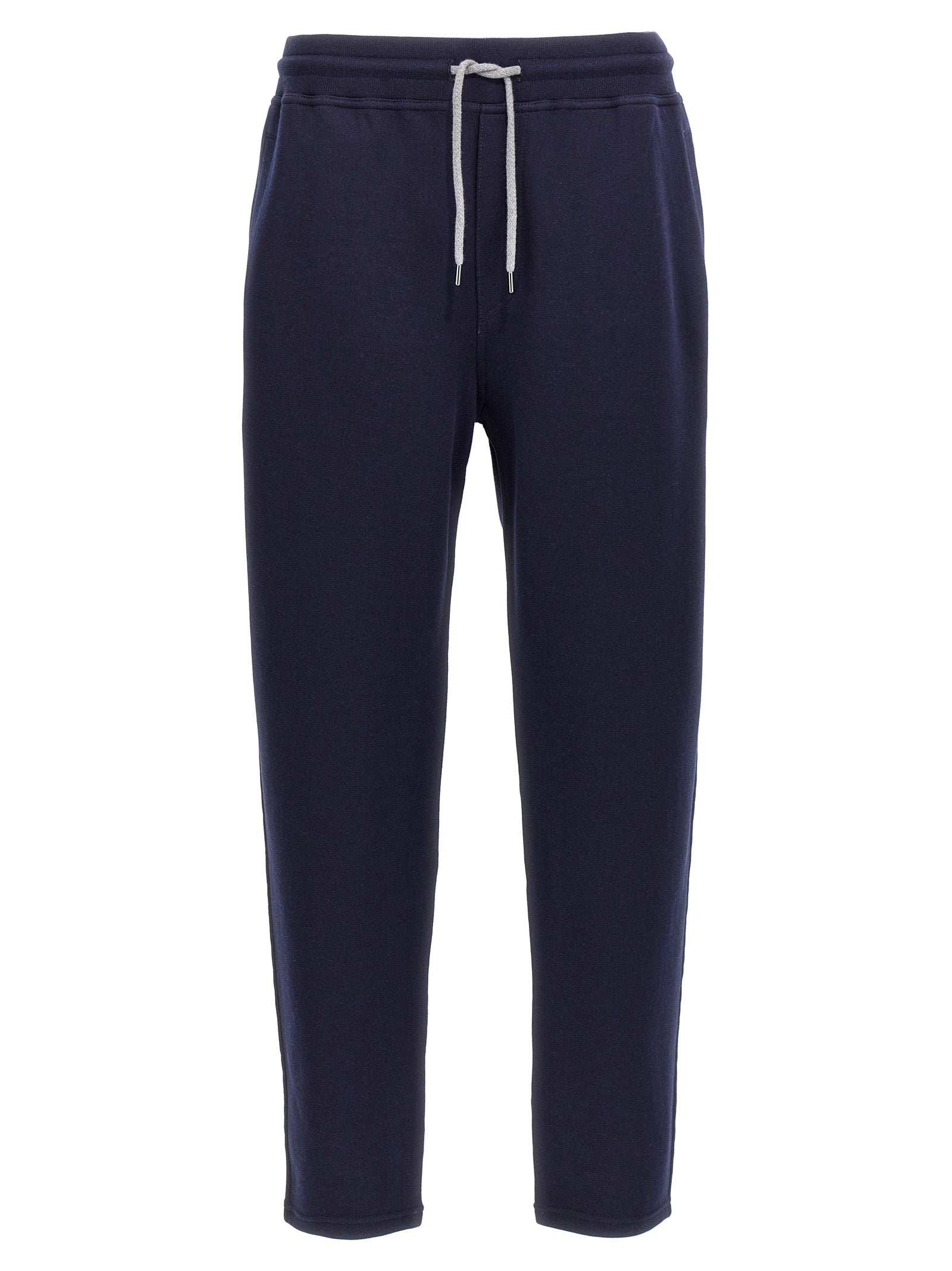Brunello Cucinelli Blue Cotton Joggers (Workout Men's Pants)