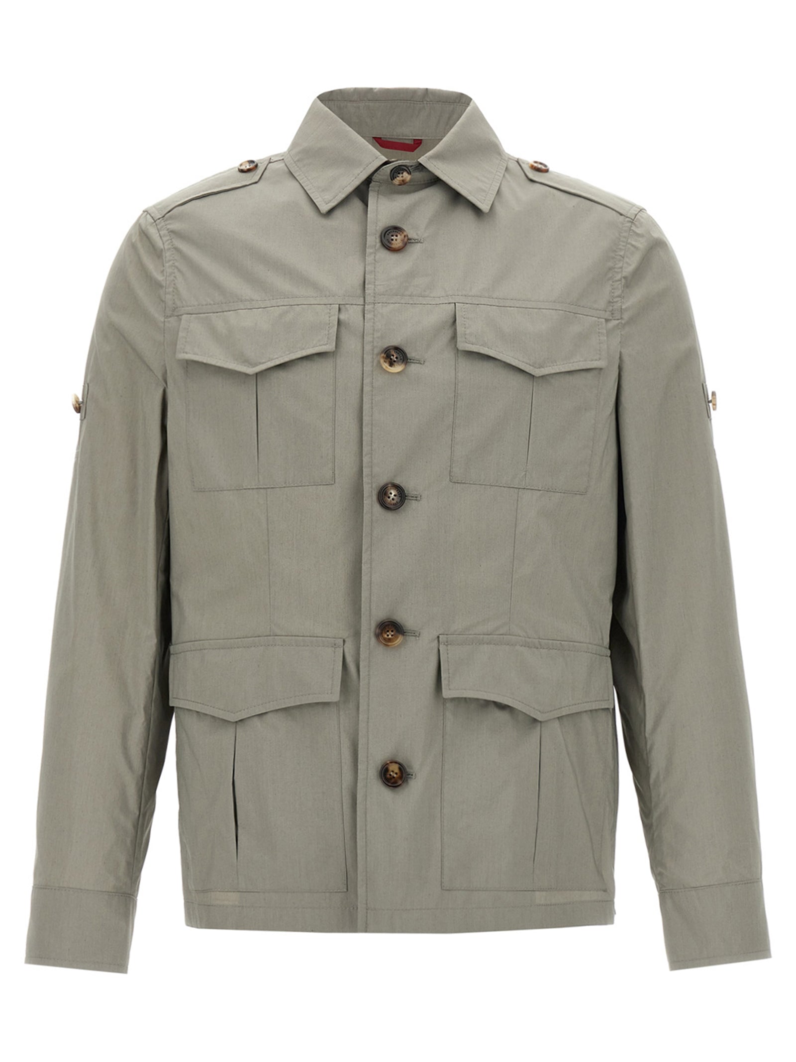 Brunello Cucinelli Bicolor Cotton Shell Men's Jacket