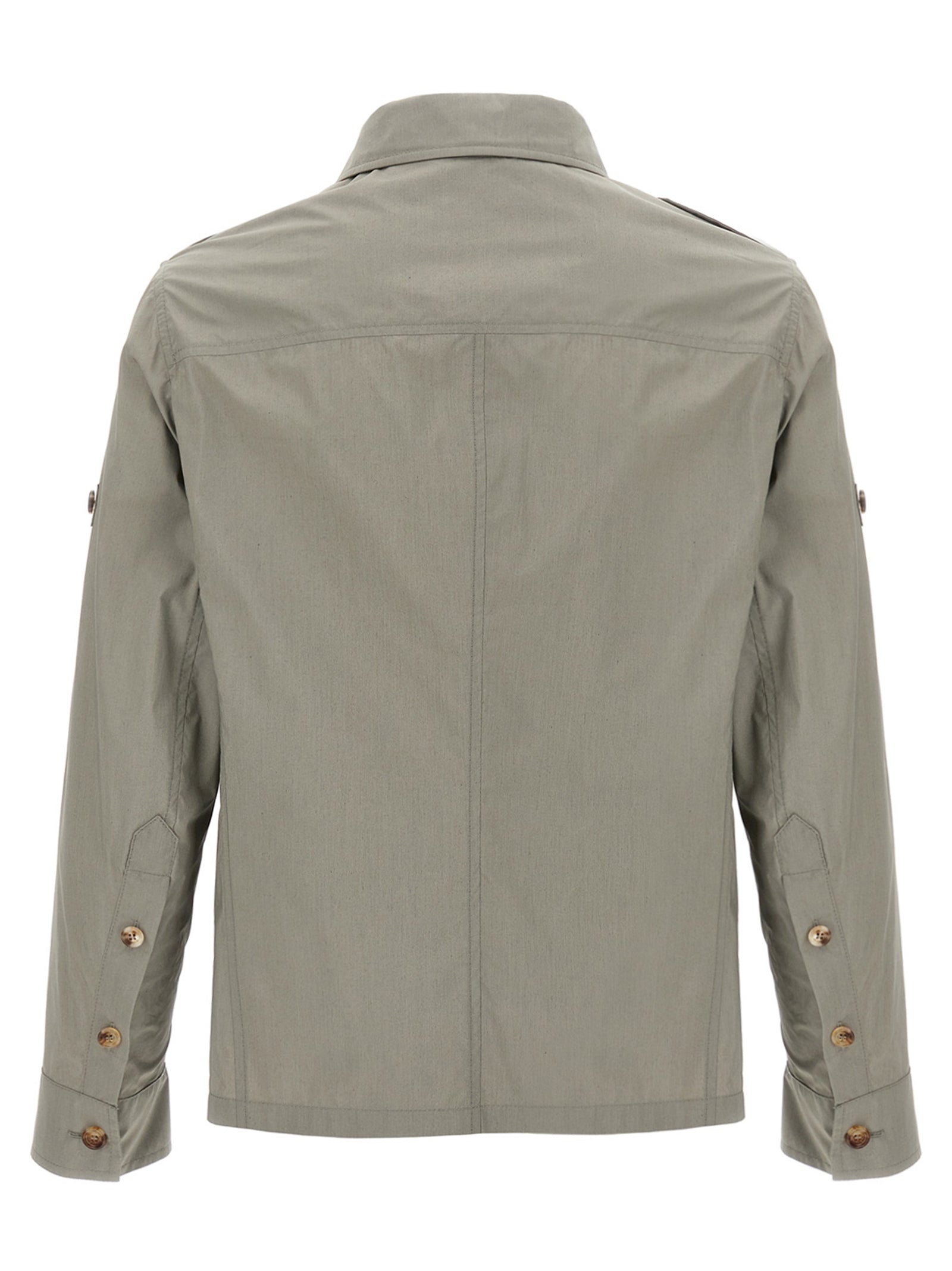 Brunello Cucinelli Bicolor Cotton Shell Men's Jacket