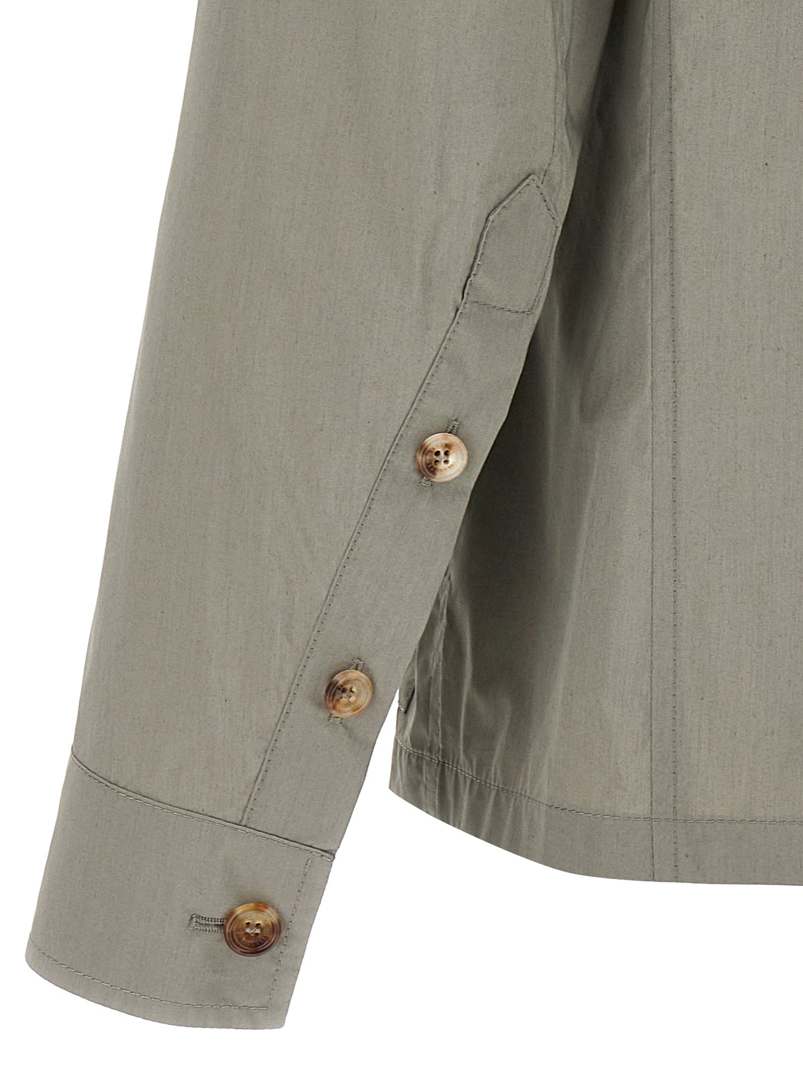 Brunello Cucinelli Bicolor Cotton Shell Men's Jacket