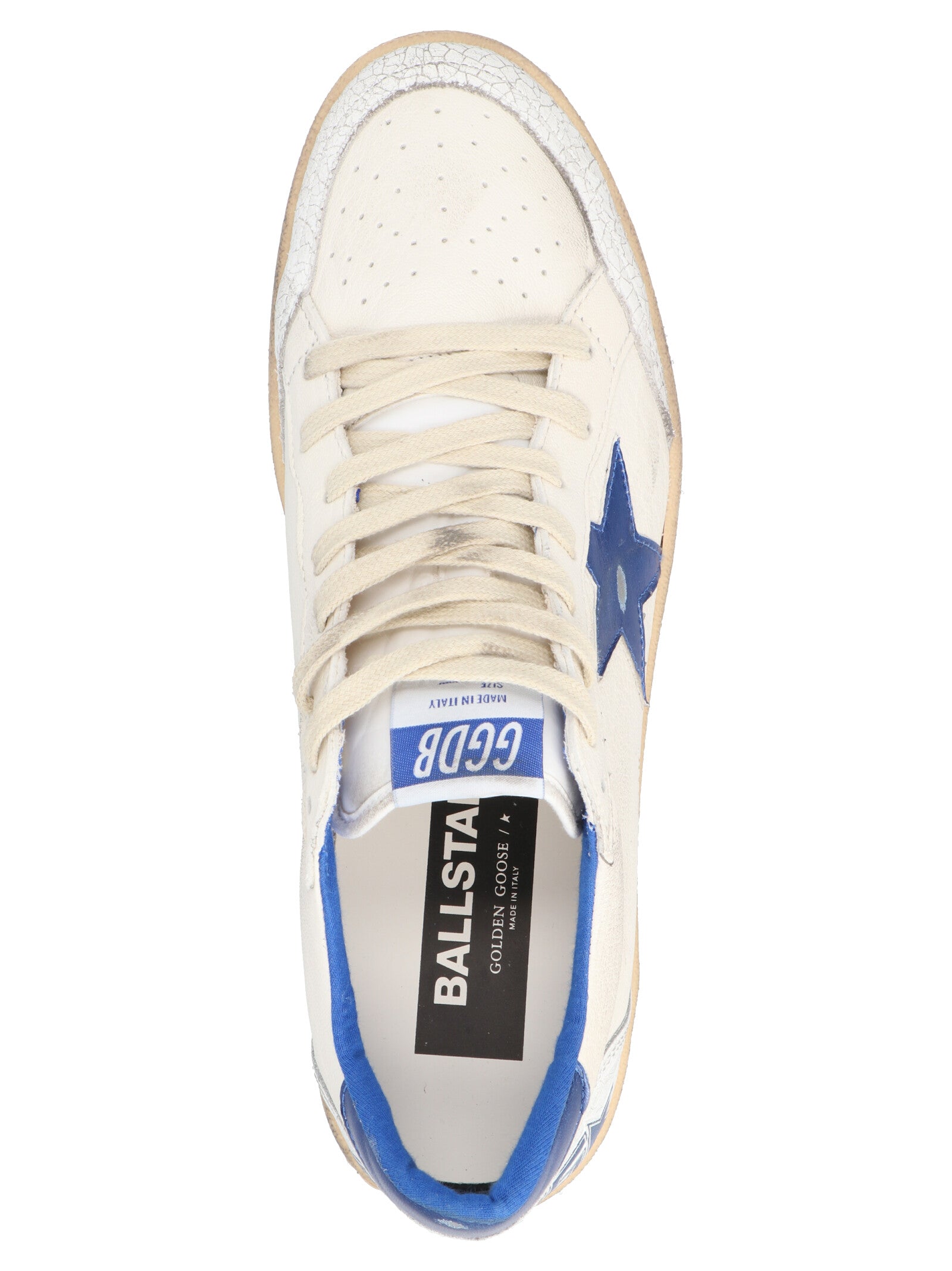 Golden Goose Blue Leather Low Top Men's Sneakers