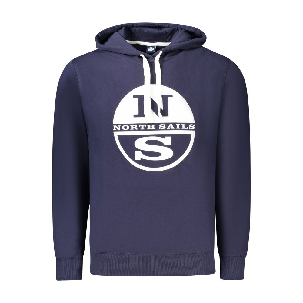 North Sails Blue Cotton Men's Men's Hoodie