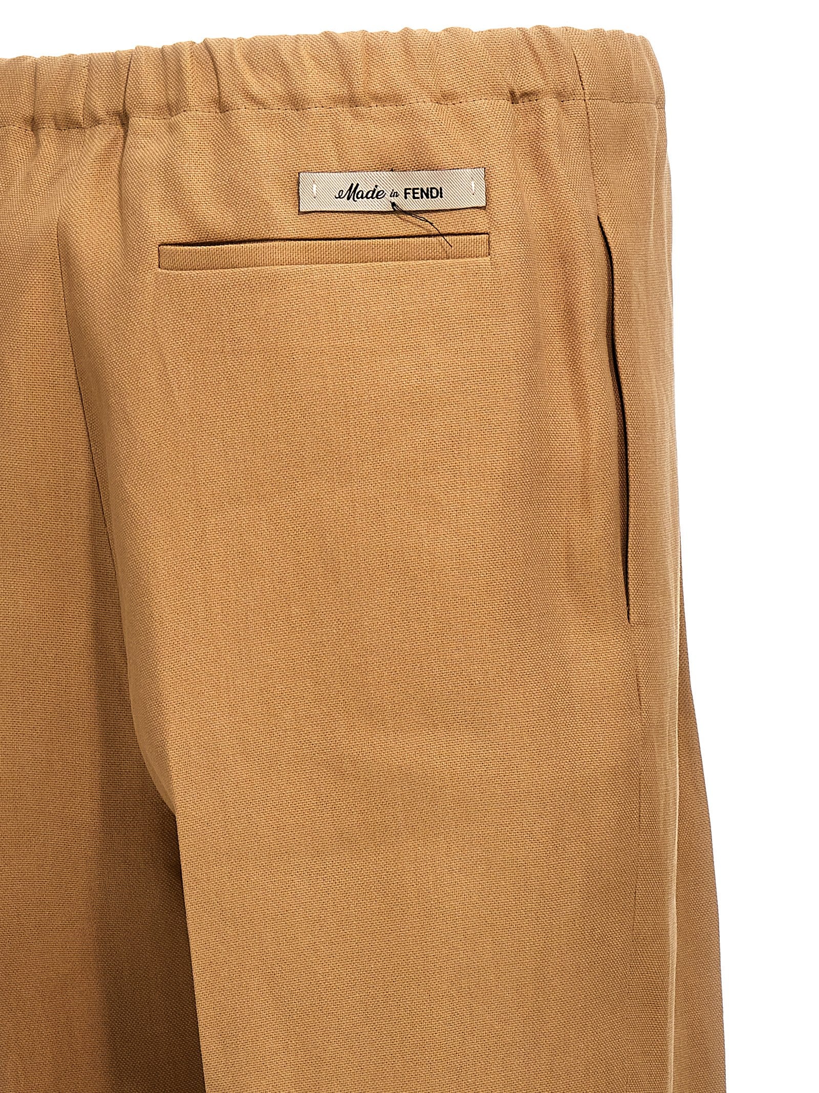 Fendi Beige Paper Casual Men's Pants