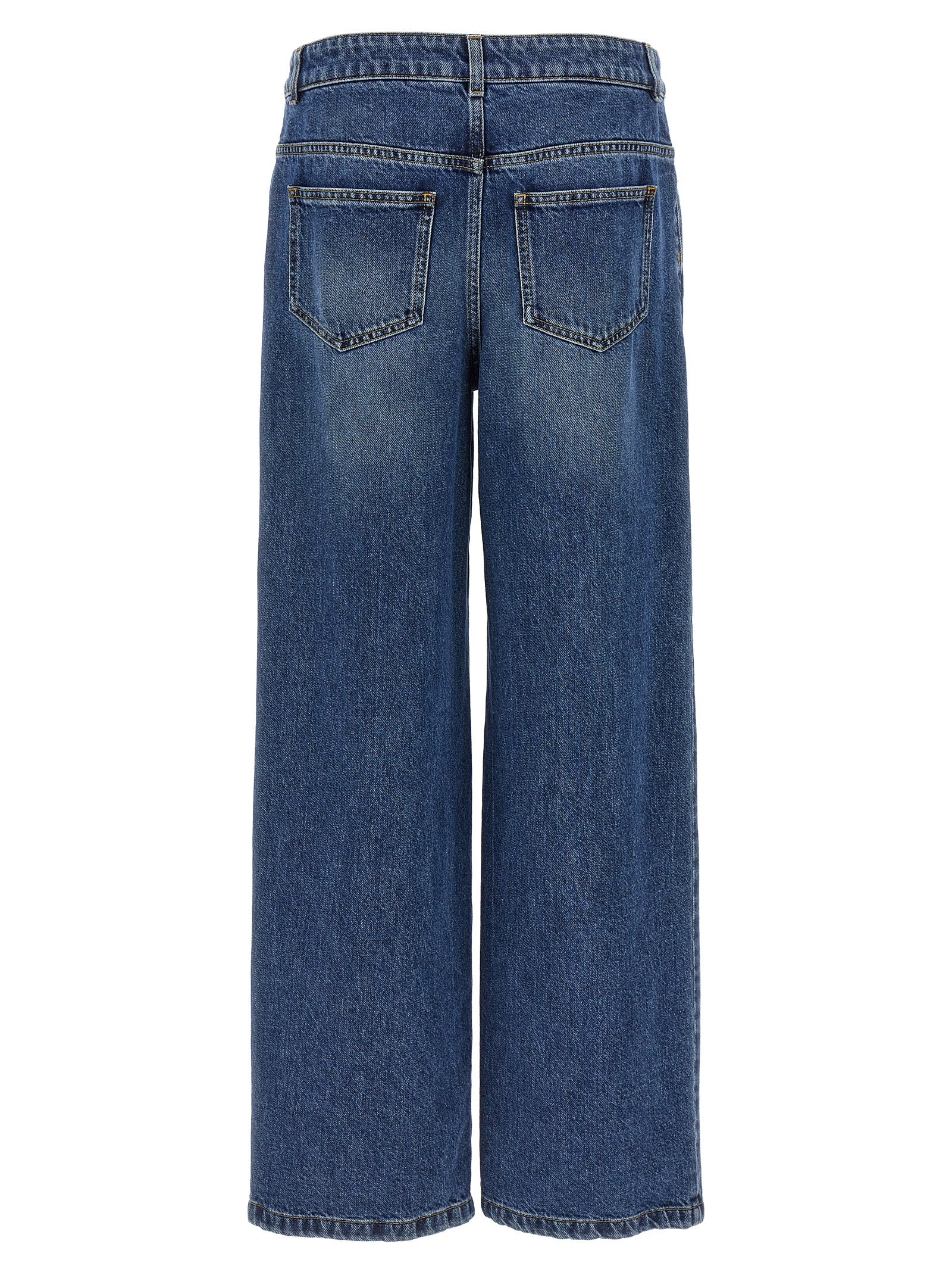 Moschino Blue Cotton Relaxed Fit Women's Jeans