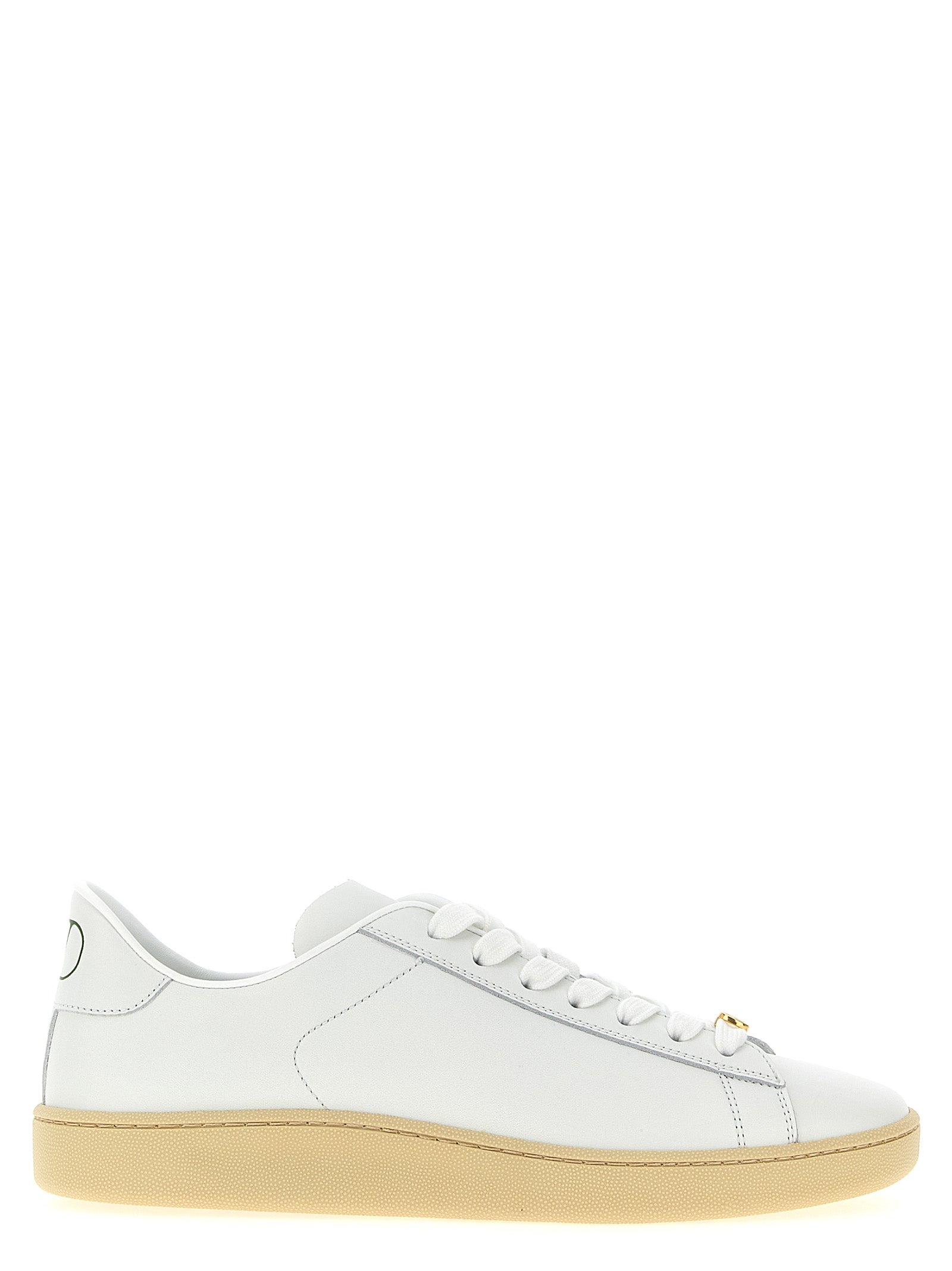 Valentino Garavani White Calfskin Low Top Men's Sneakers