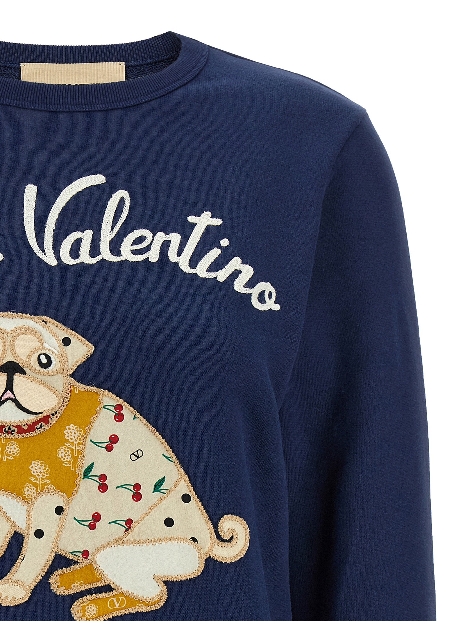 Valentino Garavani Blue Cotton Women's Sweatshirt