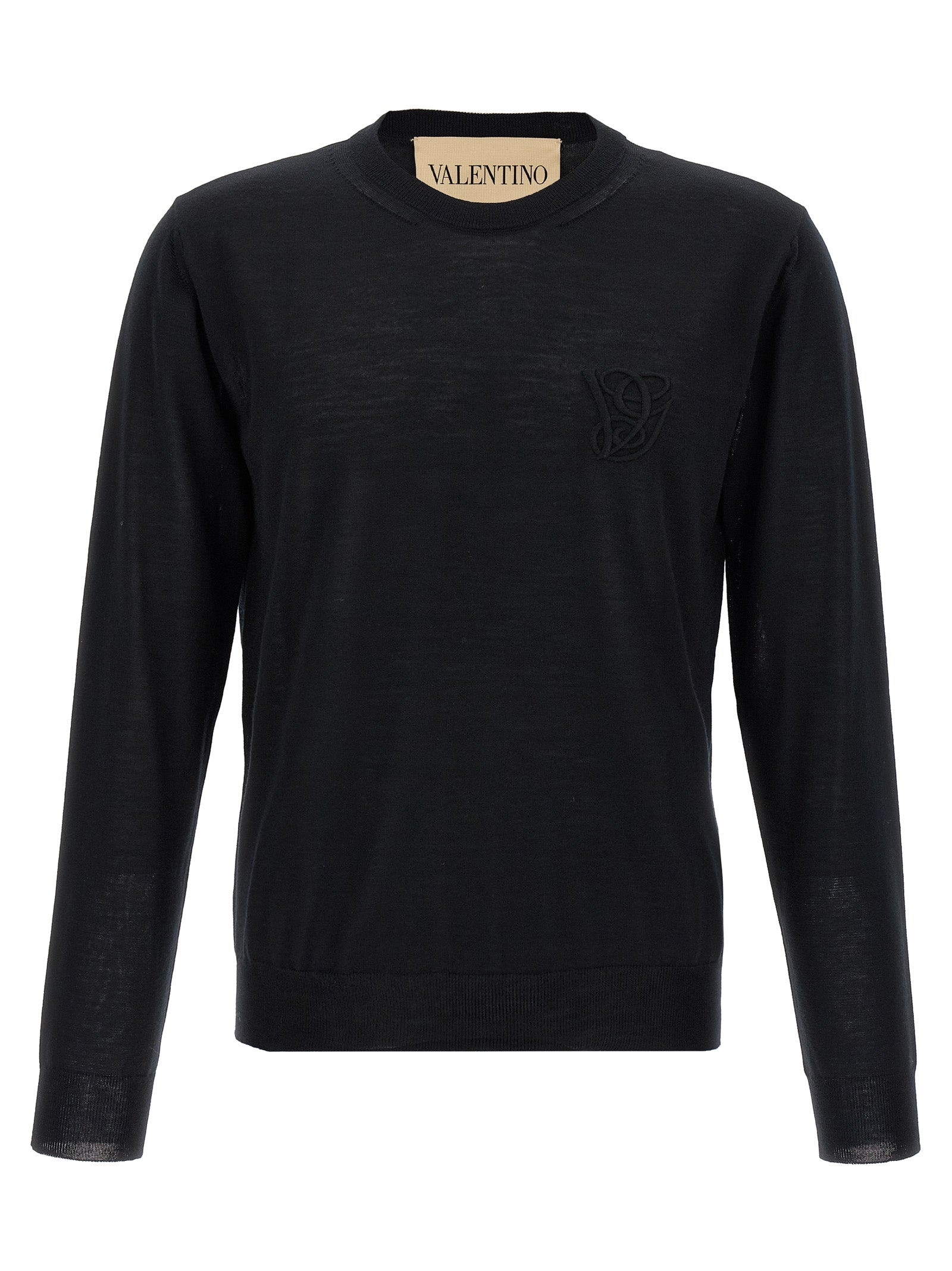 Valentino Garavani Black Virgin Wool Men's Cardigan