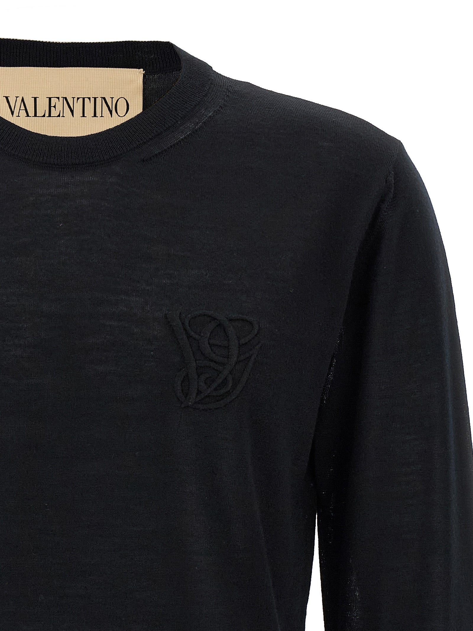Valentino Garavani Black Virgin Wool Men's Cardigan