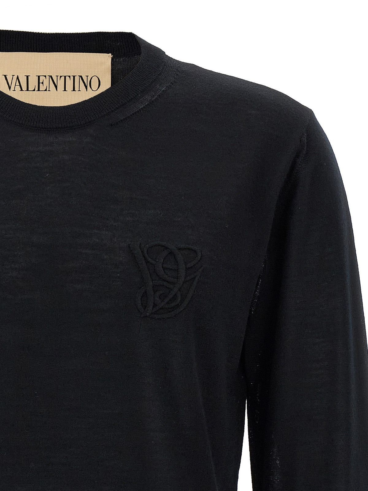 Valentino Garavani Black Virgin Wool Men's Cardigan
