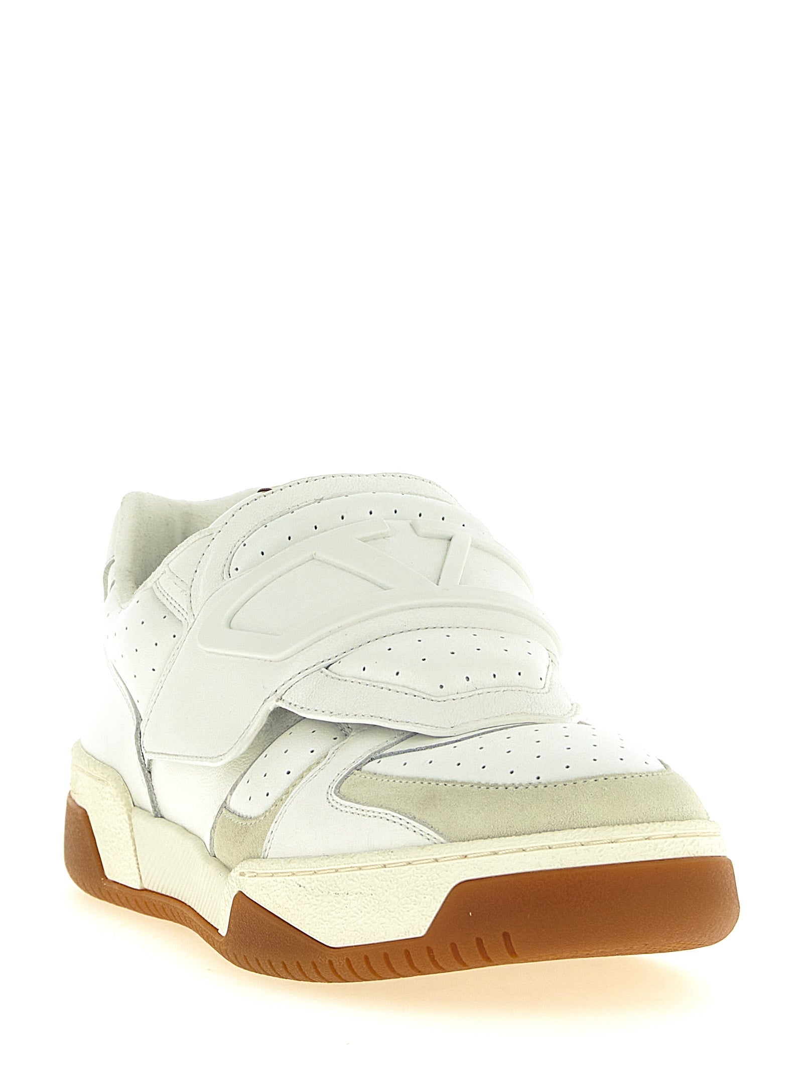 Valentino Garavani White Leather Athletic Men's Sneakers
