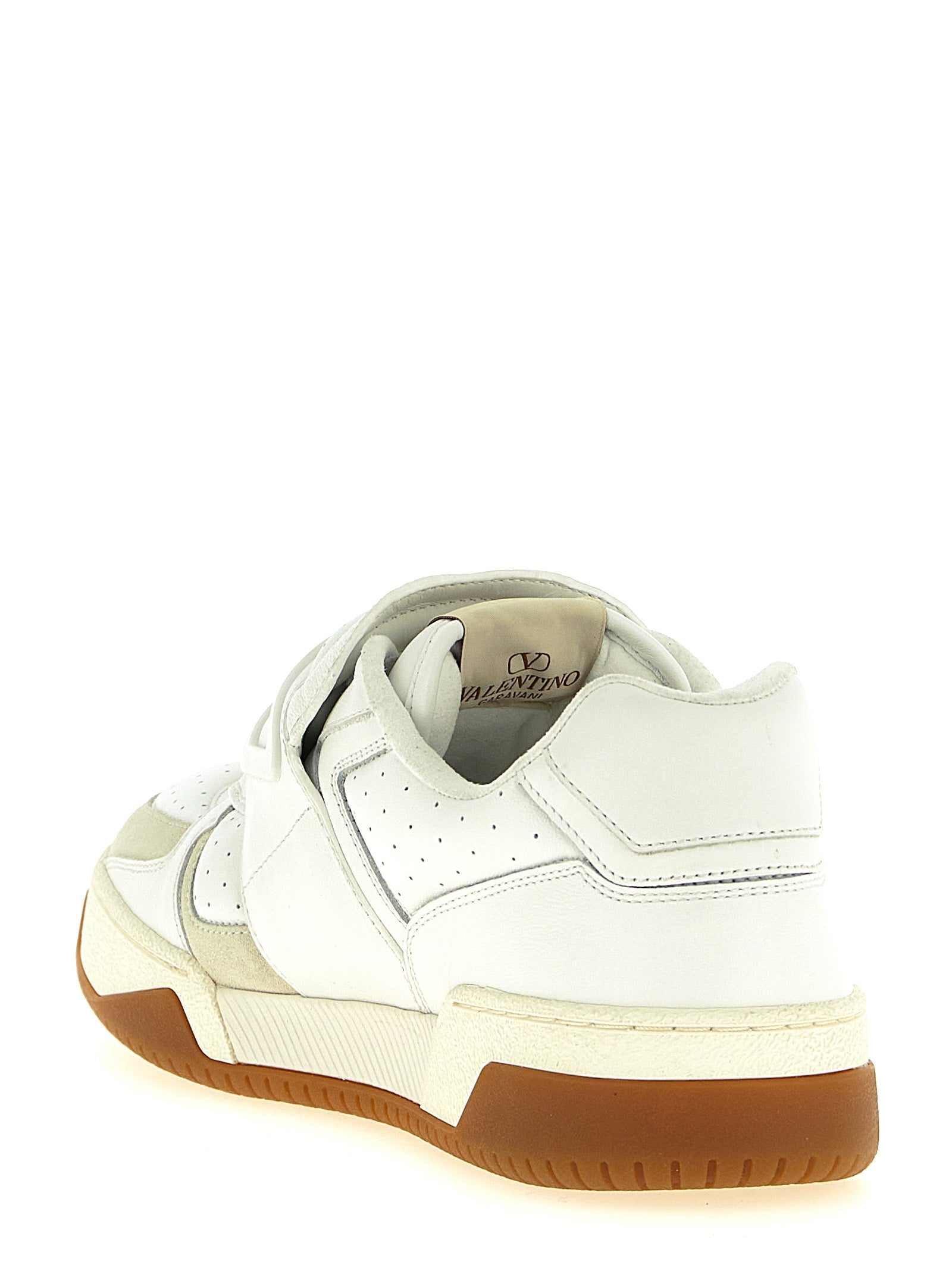 Valentino Garavani White Leather Athletic Men's Sneakers
