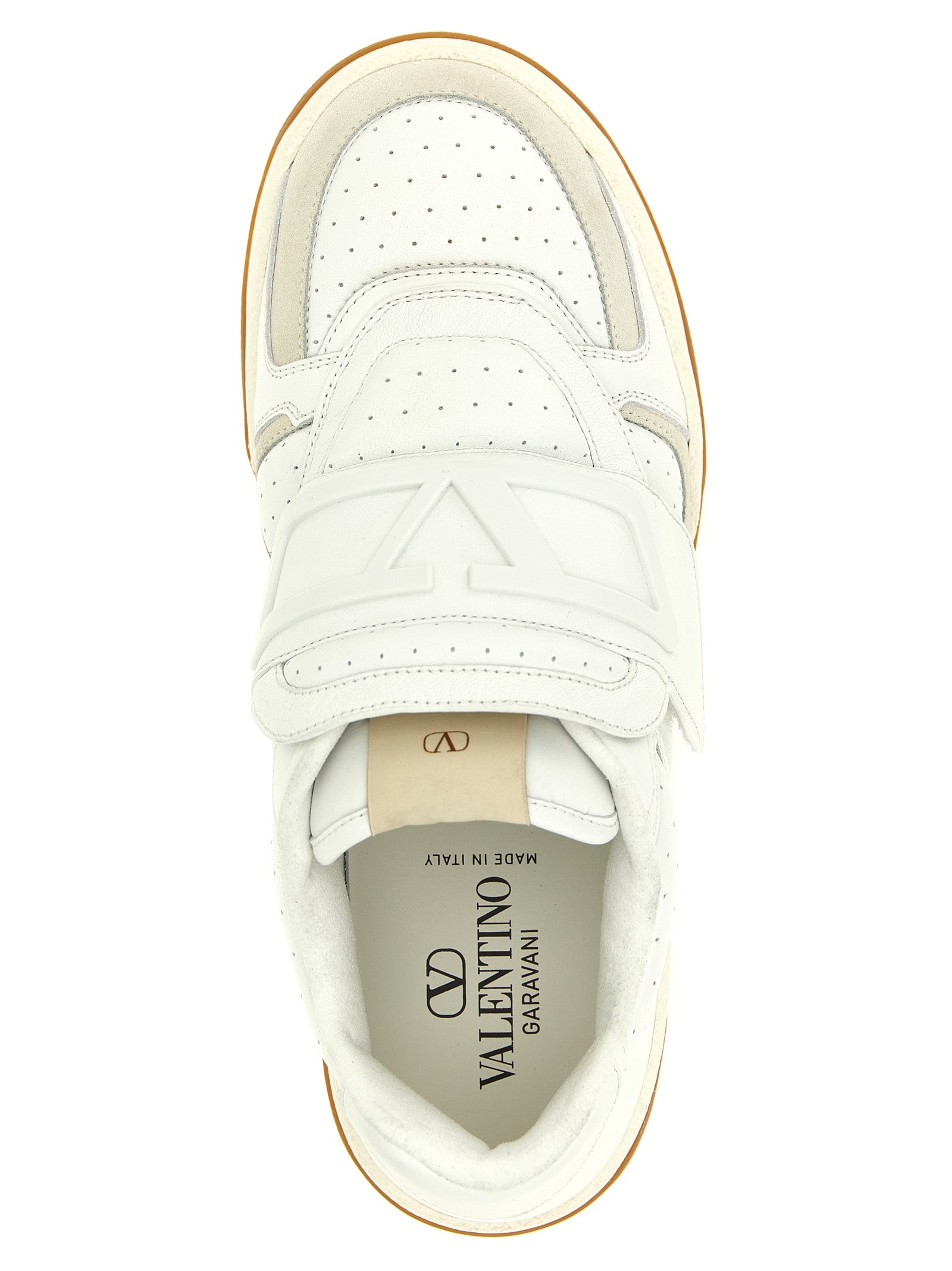 Valentino Garavani White Leather Athletic Men's Sneakers