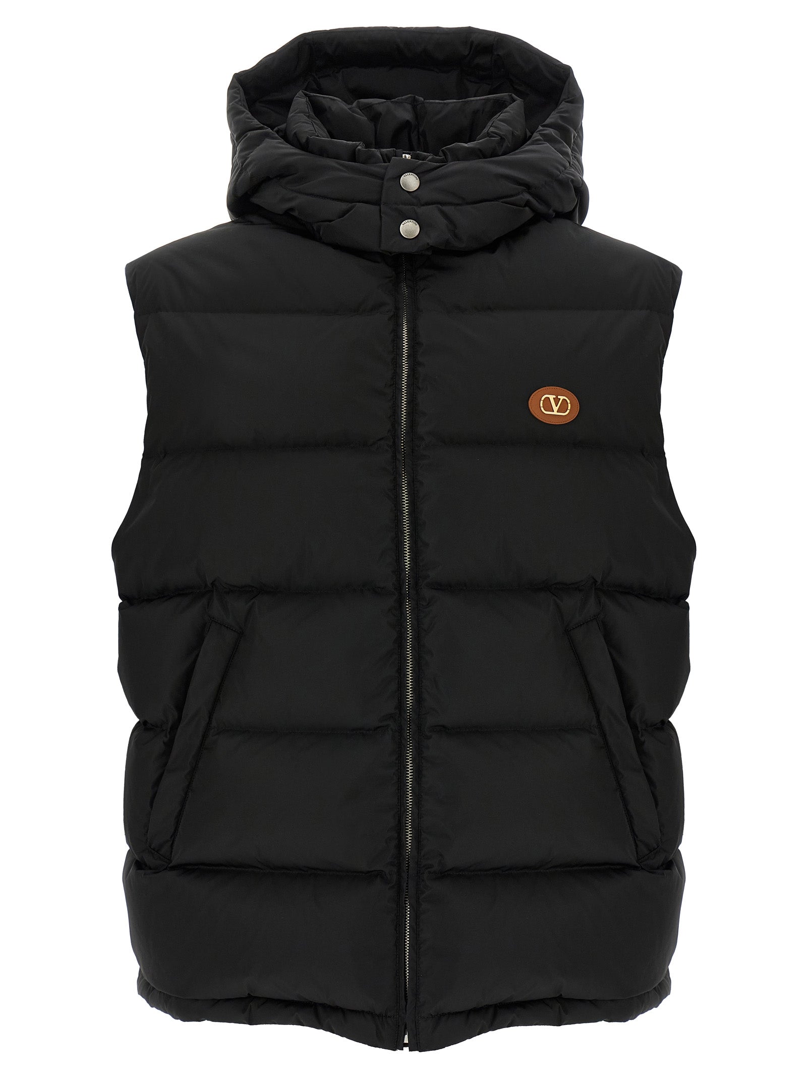 Valentino Garavani Black Polyamide Sleeveless Men's Jacket