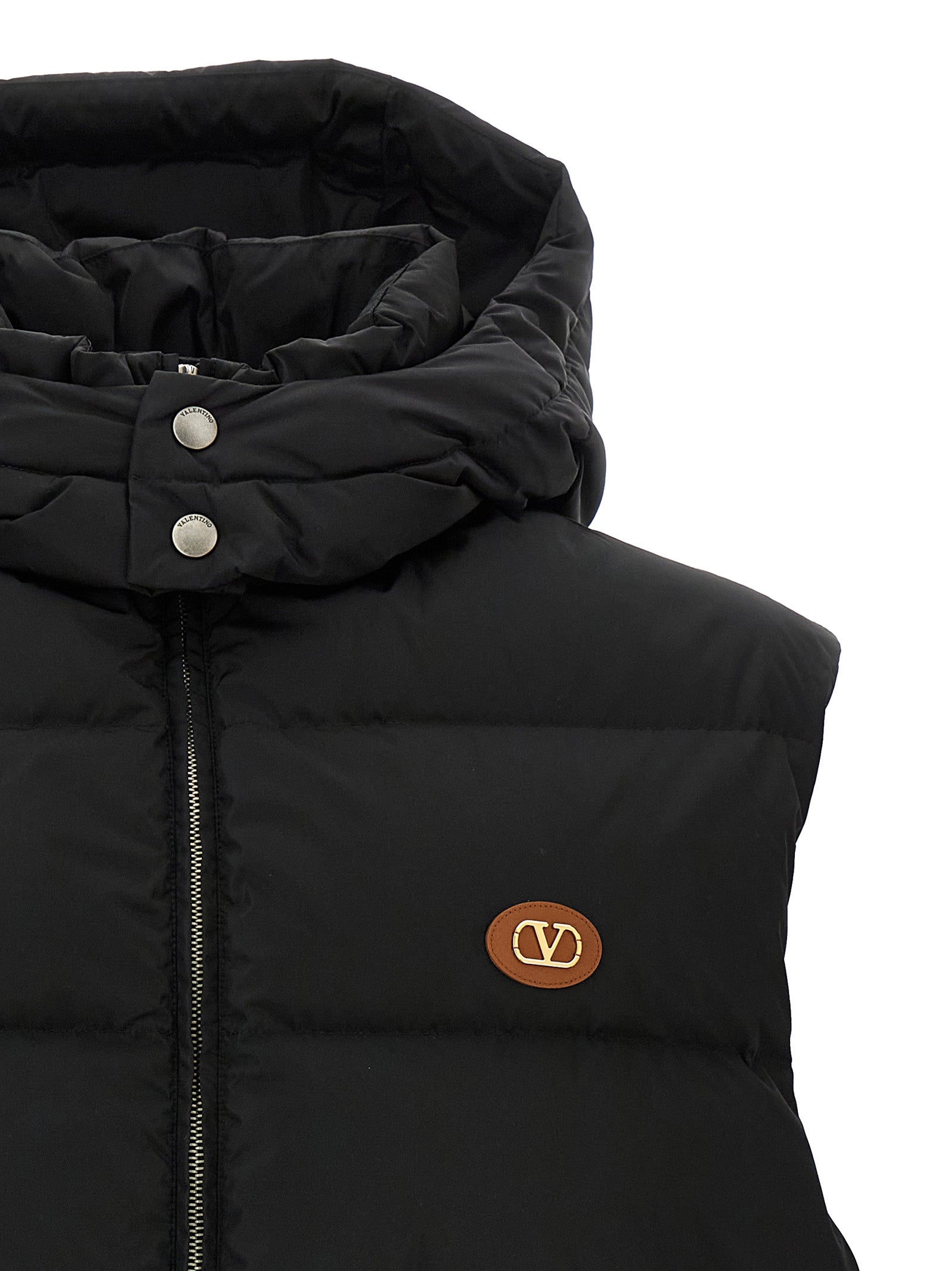 Valentino Garavani Black Polyamide Sleeveless Men's Jacket